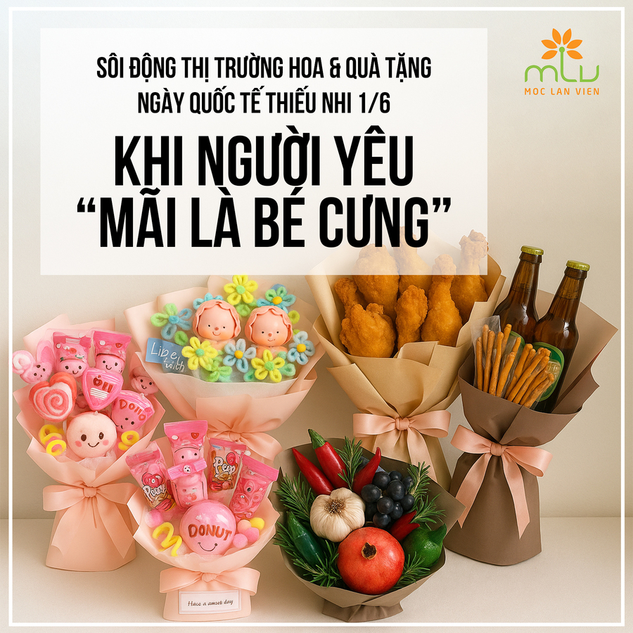 Sôi Động Thị Trường Hoa Và Quà Tặng Ngày 1/6: Khi Người Yêu 