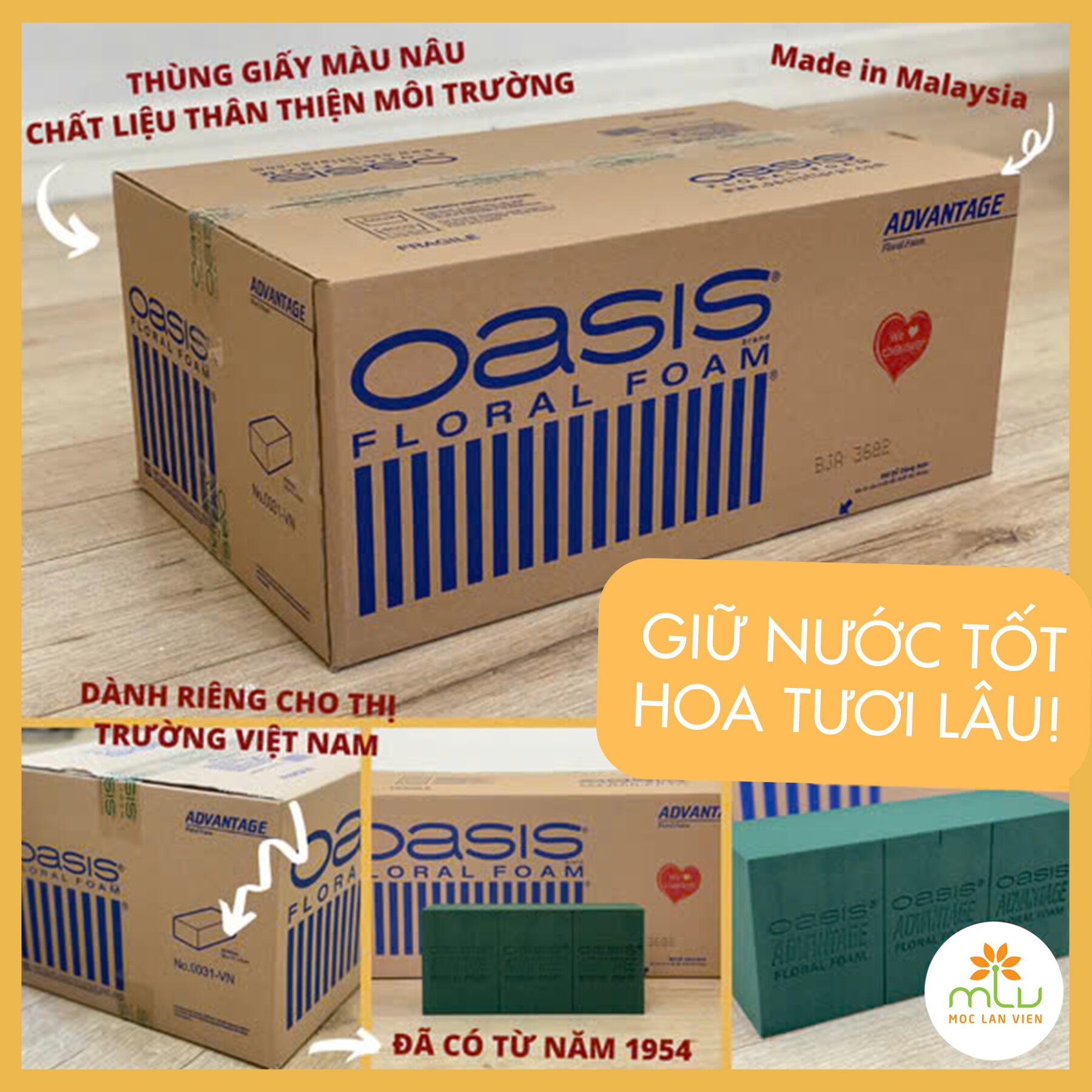 Mách bạn: Cách phân biệt xốp Oasis Malaysia và sử dụng xốp cắm hoa đúng cách