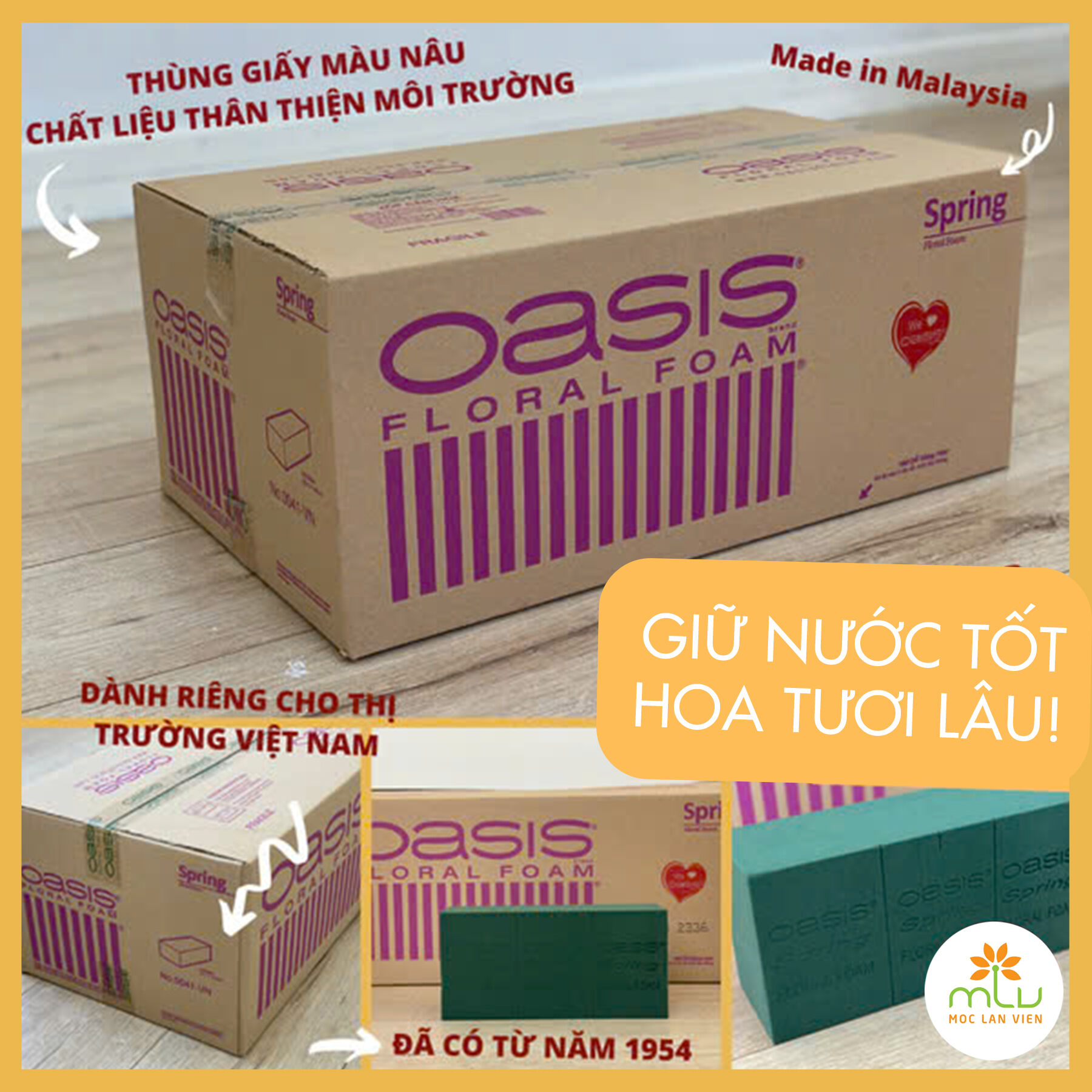 Mách bạn: Cách phân biệt xốp Oasis Malaysia và sử dụng xốp cắm hoa đúng cách