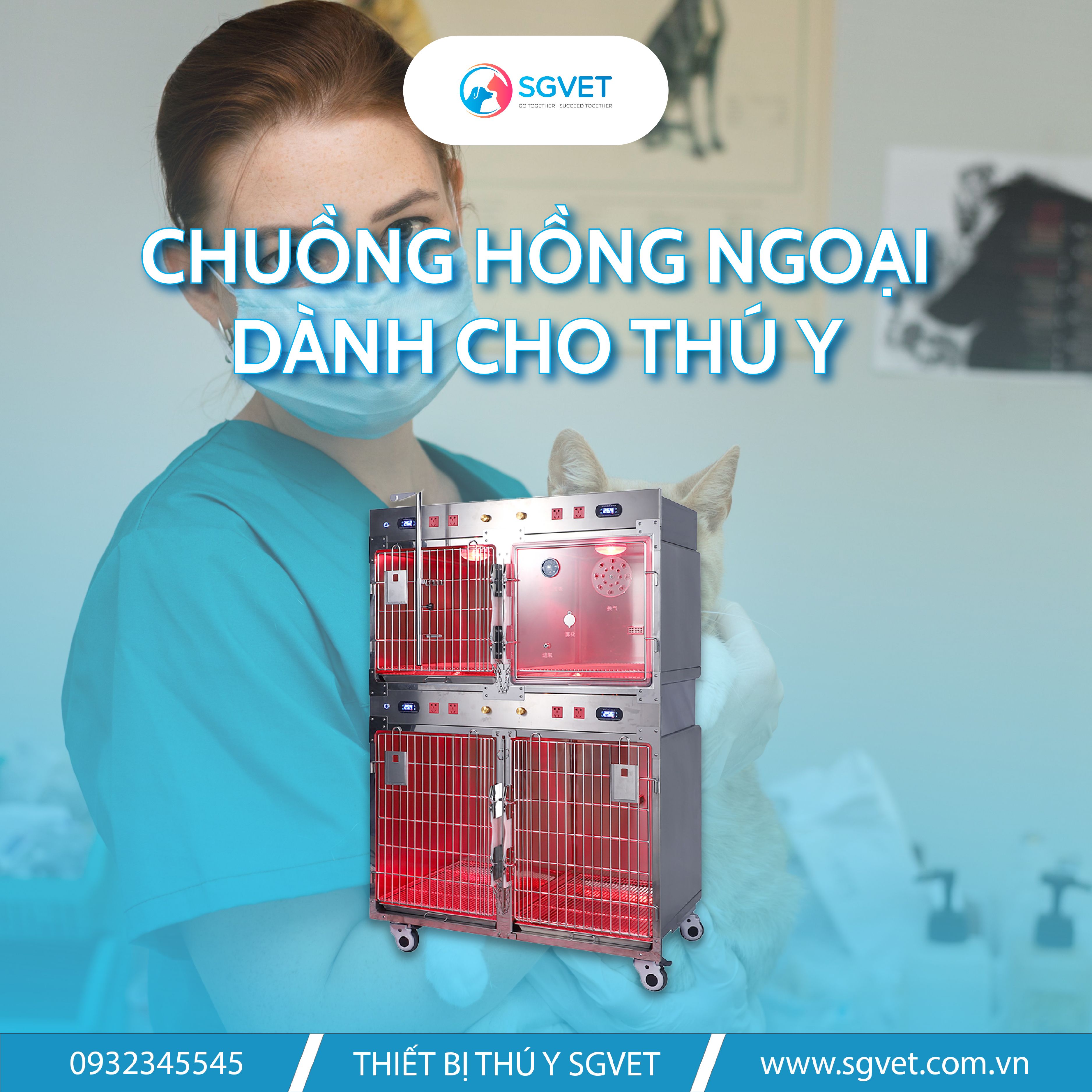HỆ THỐNG CHUỒNG HỒNG NGOẠI DÀNH CHO THÚ Y - SẢN PHẨM CẦN THIẾT CHO PHÒNG KHÁM THÚ Y