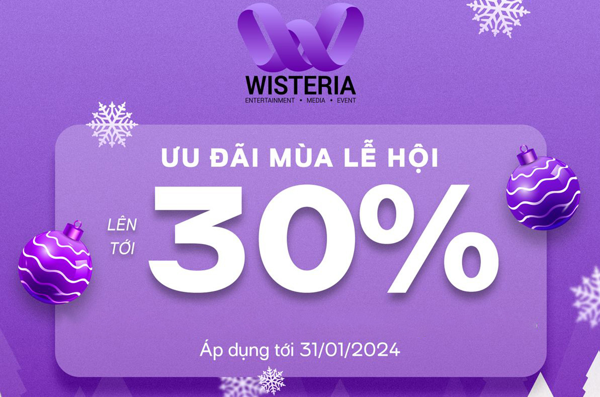 [WISTERIA] Mùa lễ hội đang đến gần - Ưu đãi đặc biệt