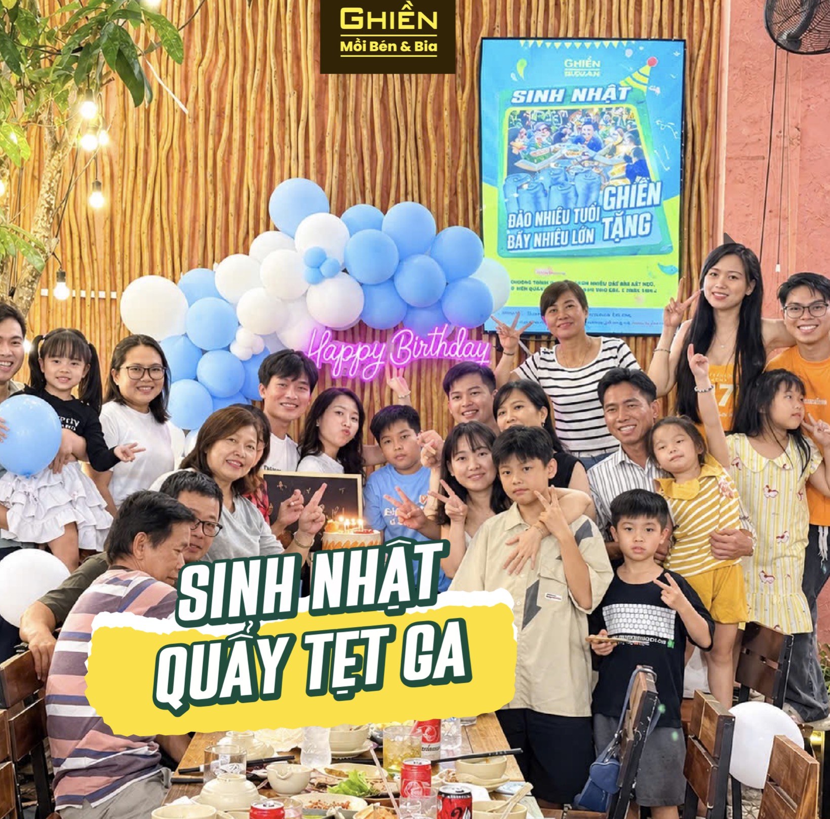 Tháng 10 Này Tổ Chức Sinh Nhật Tại Ghiền Quán: Nhận Ưu Đãi Mừng Tuổi Mới Cực Sốc!