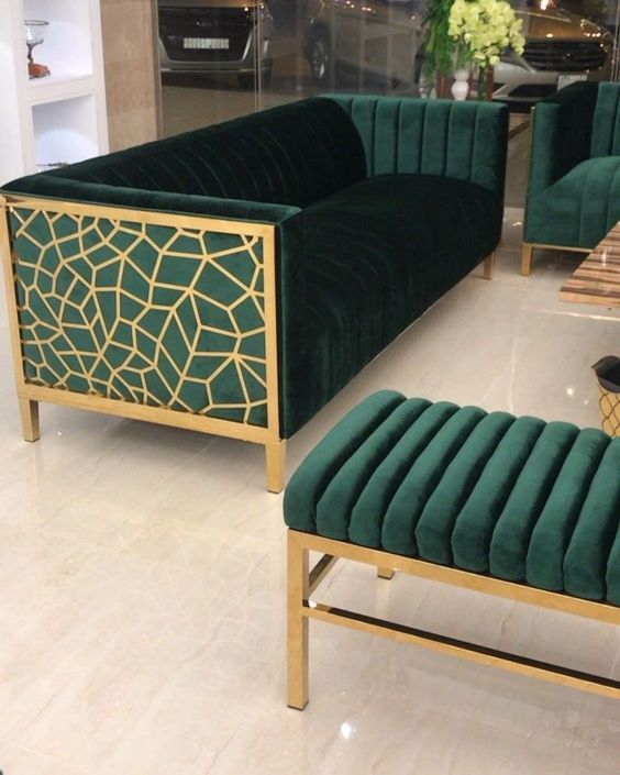 LCF06- Sofa phòng khách khung họa tiết CNC