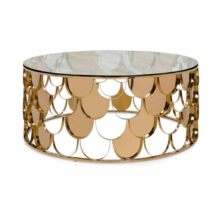 LCT46 - Bàn sofa tròn vảy cá