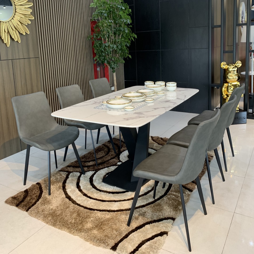Bàn ăn mặt đá Cẩm Thạch A19
