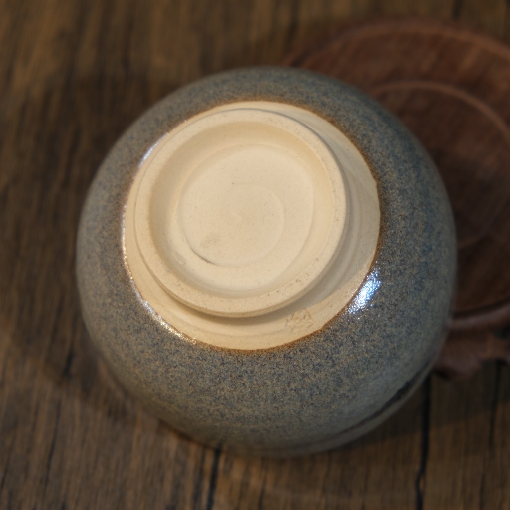 Chawan - Bát đánh matcha hoả biến lòng xoáy (triện ký đáy)