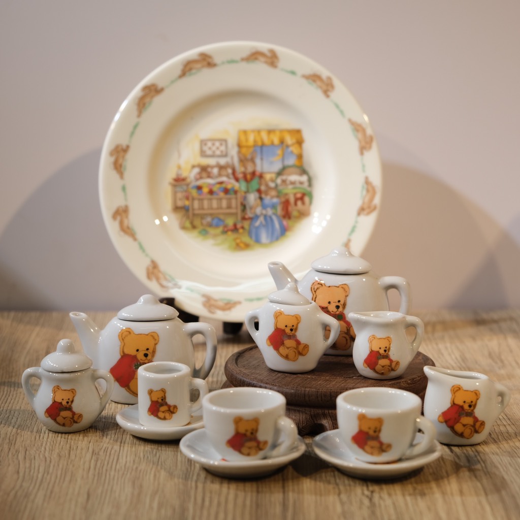 Set trà mini decor gấu Pooh ( 5 món )