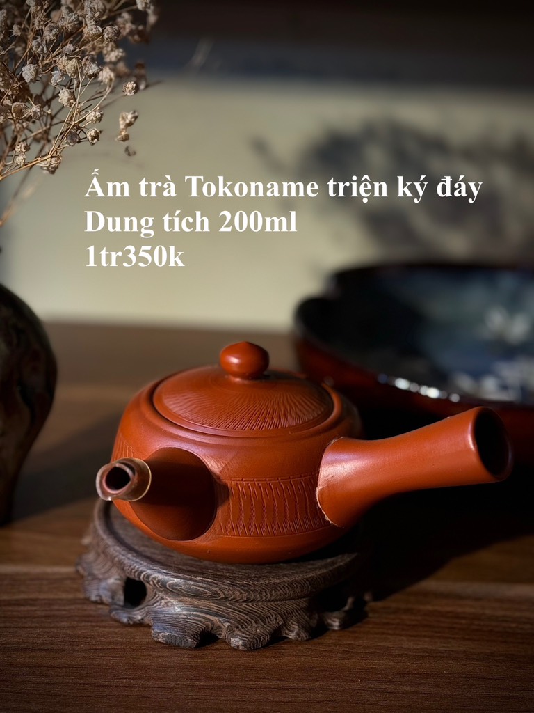 Ẩm trà Tokoname triện ký đáy