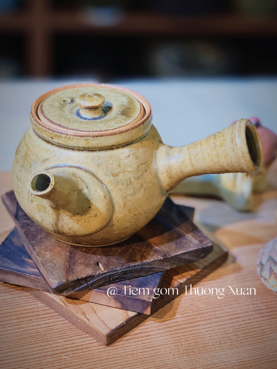 Set trà Kyusu men chảy