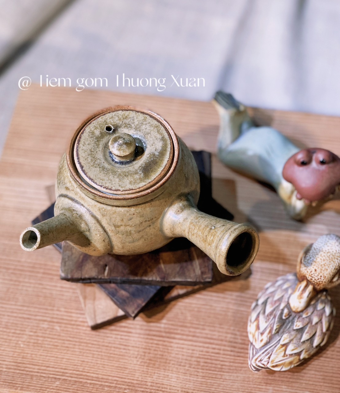 Set trà Kyusu men chảy