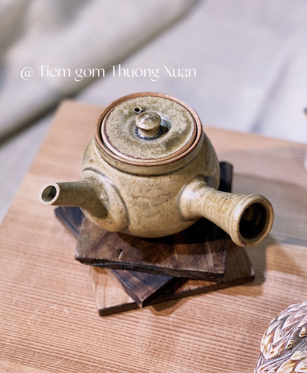 Set trà Kyusu men chảy