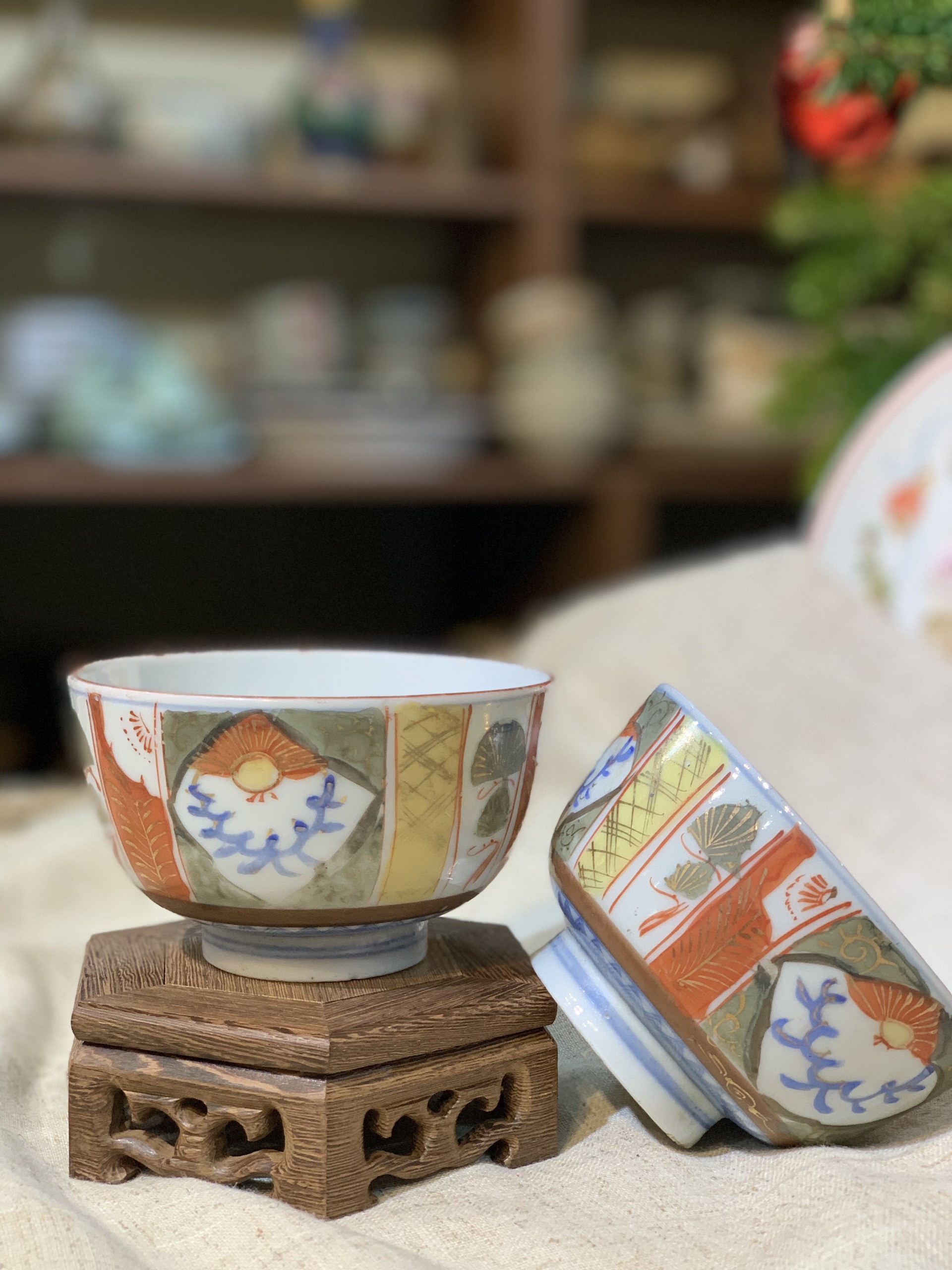Bát ăn cơm tam thái vẽ triện