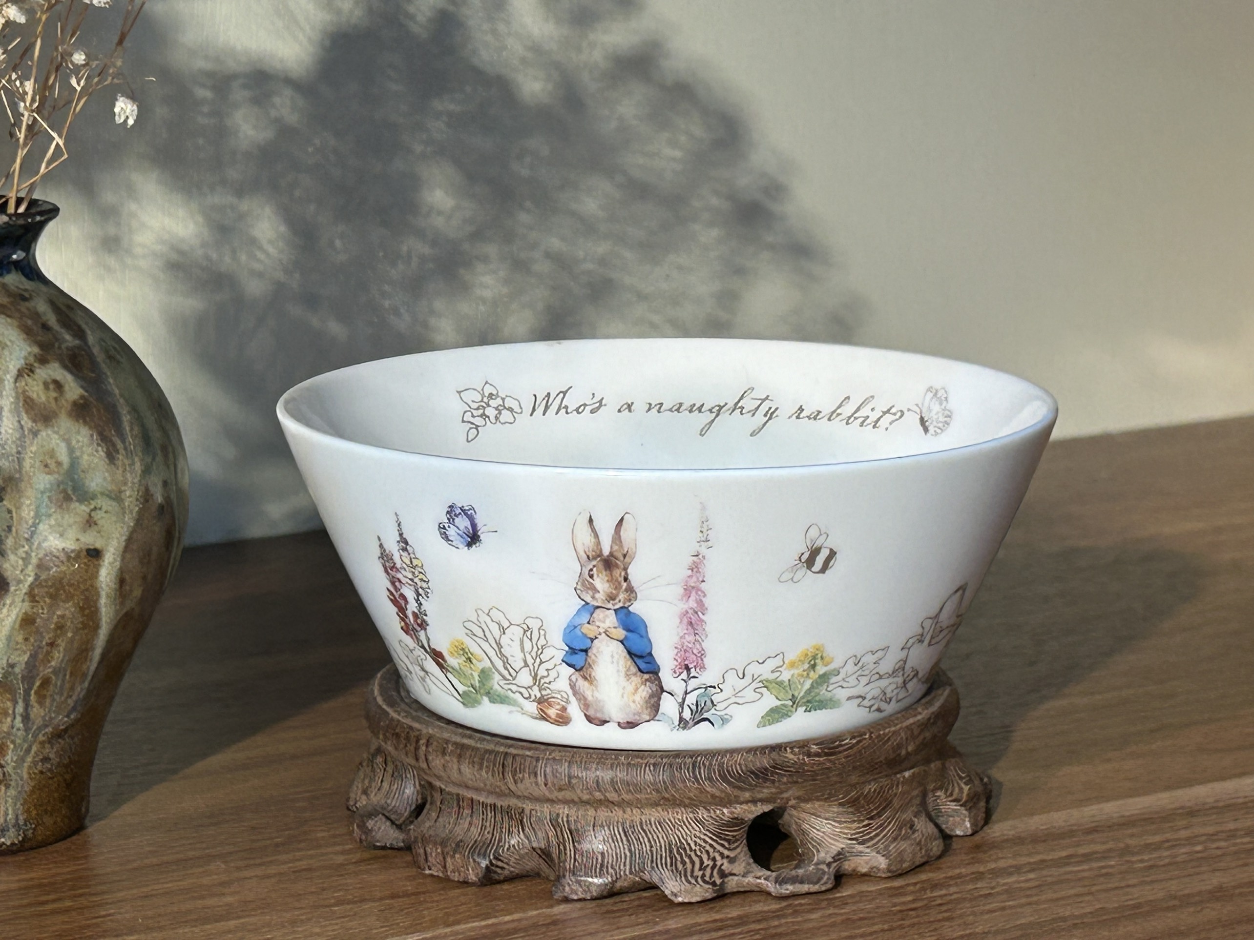 Bát ăn Peter Rabbit hoạ tiết vườn hoa