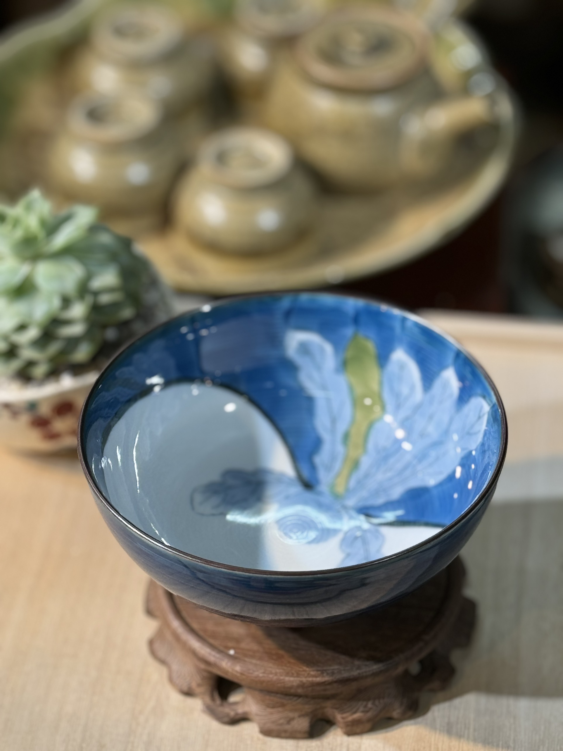 Bát Arita họa tiết củ cải