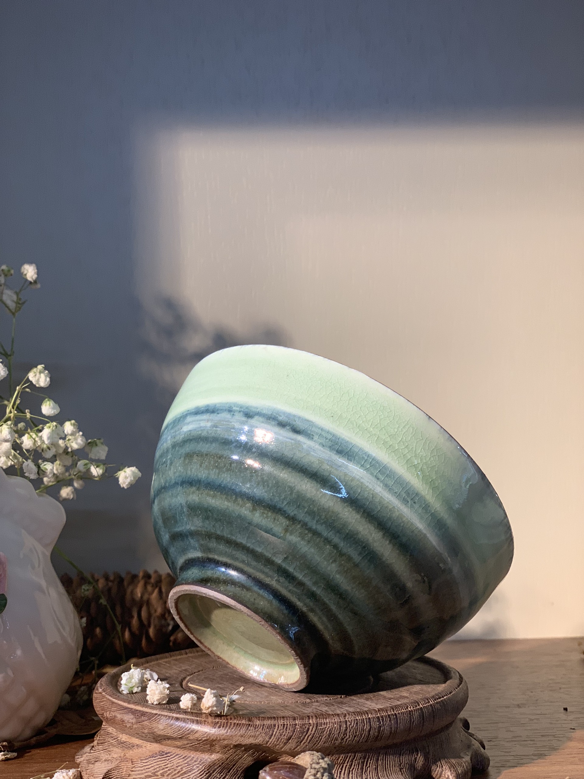 Bát men ombre xanh ngọc