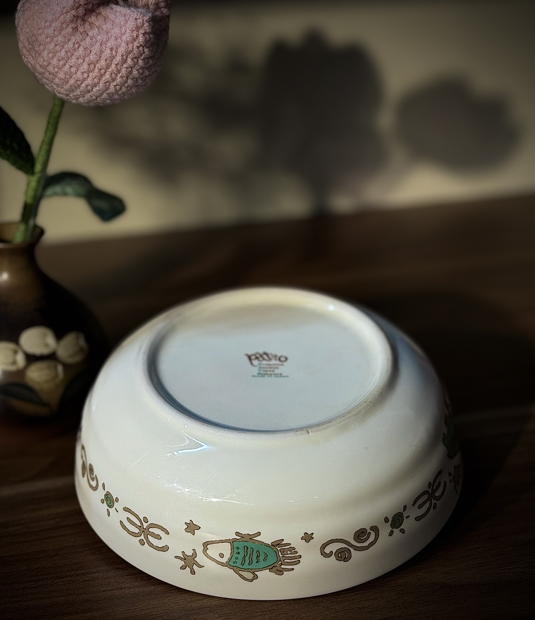 Bát size nhỡ vẽ cá