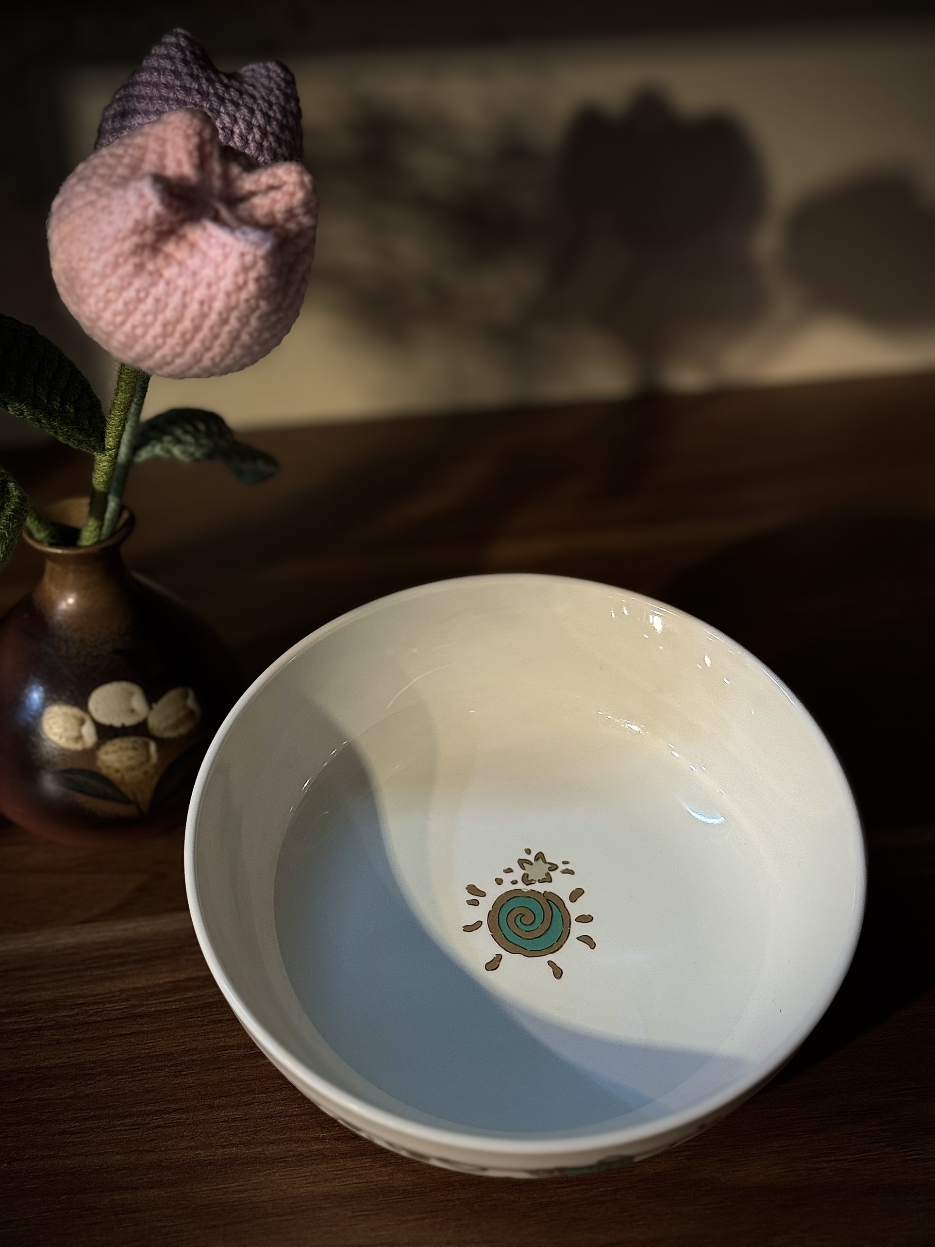 Bát size nhỡ vẽ cá