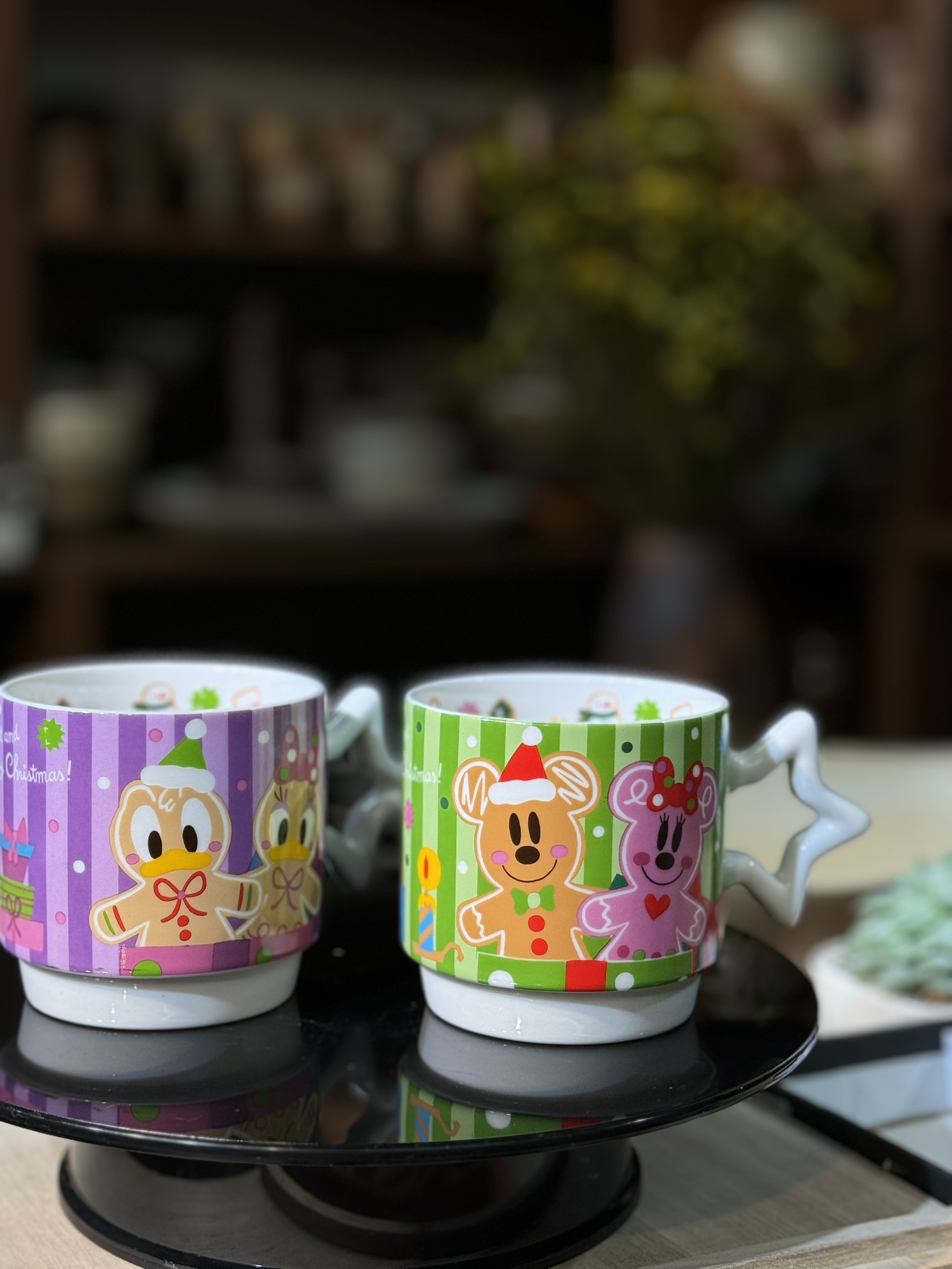 Cặp cốc noel tím lục