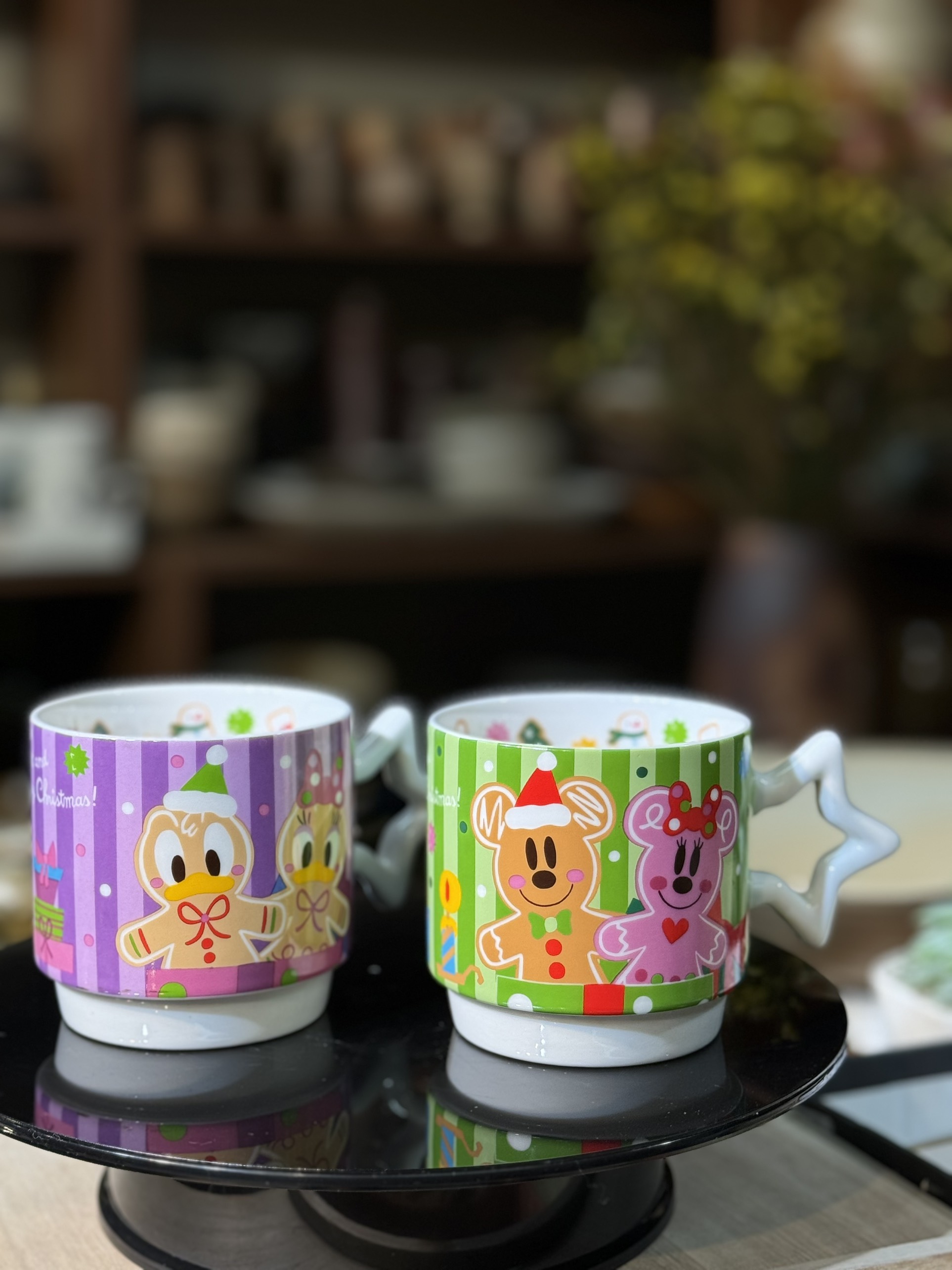 Cặp cốc noel tím lục