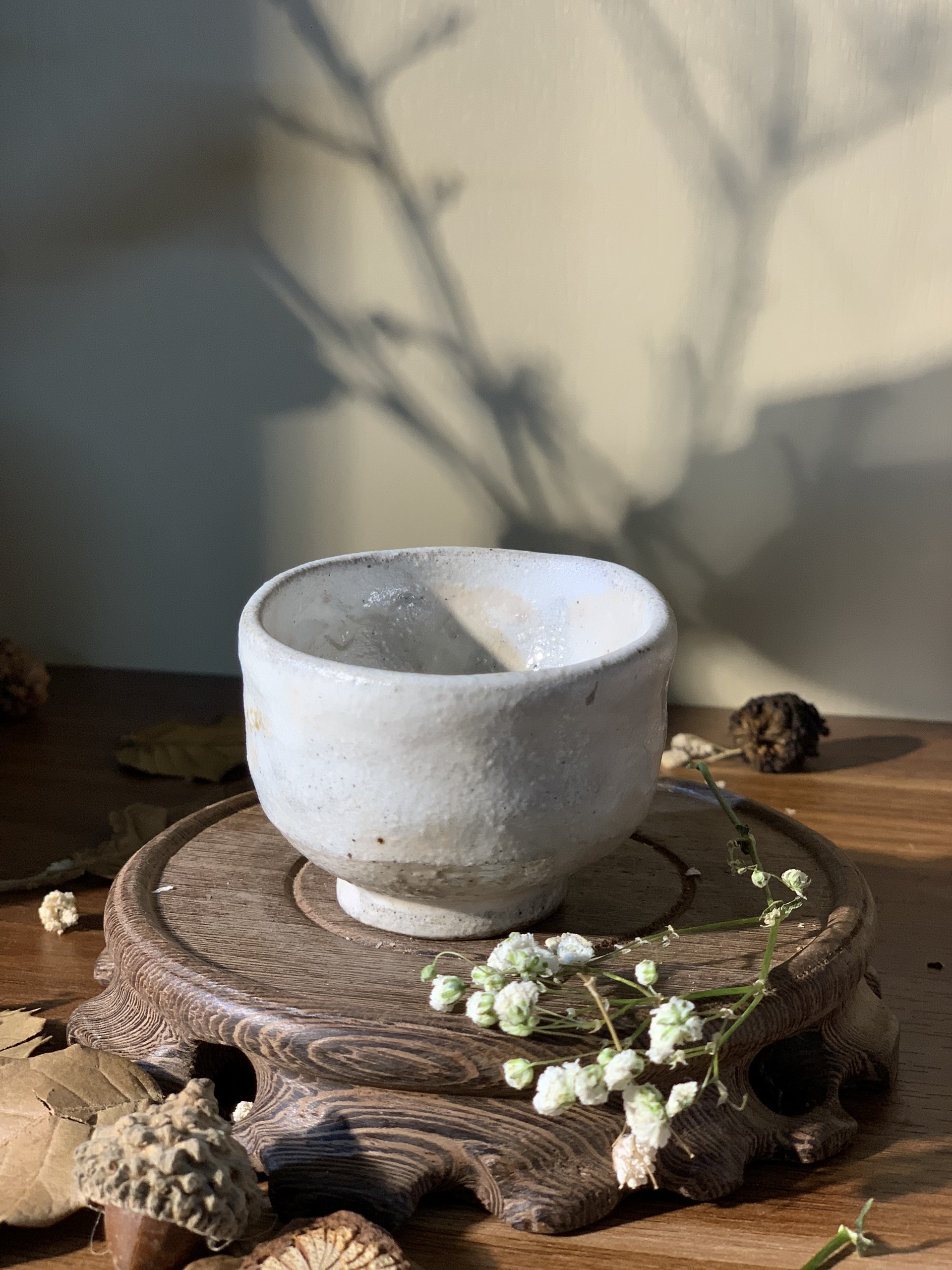 Chén mộc Hagi sữa
