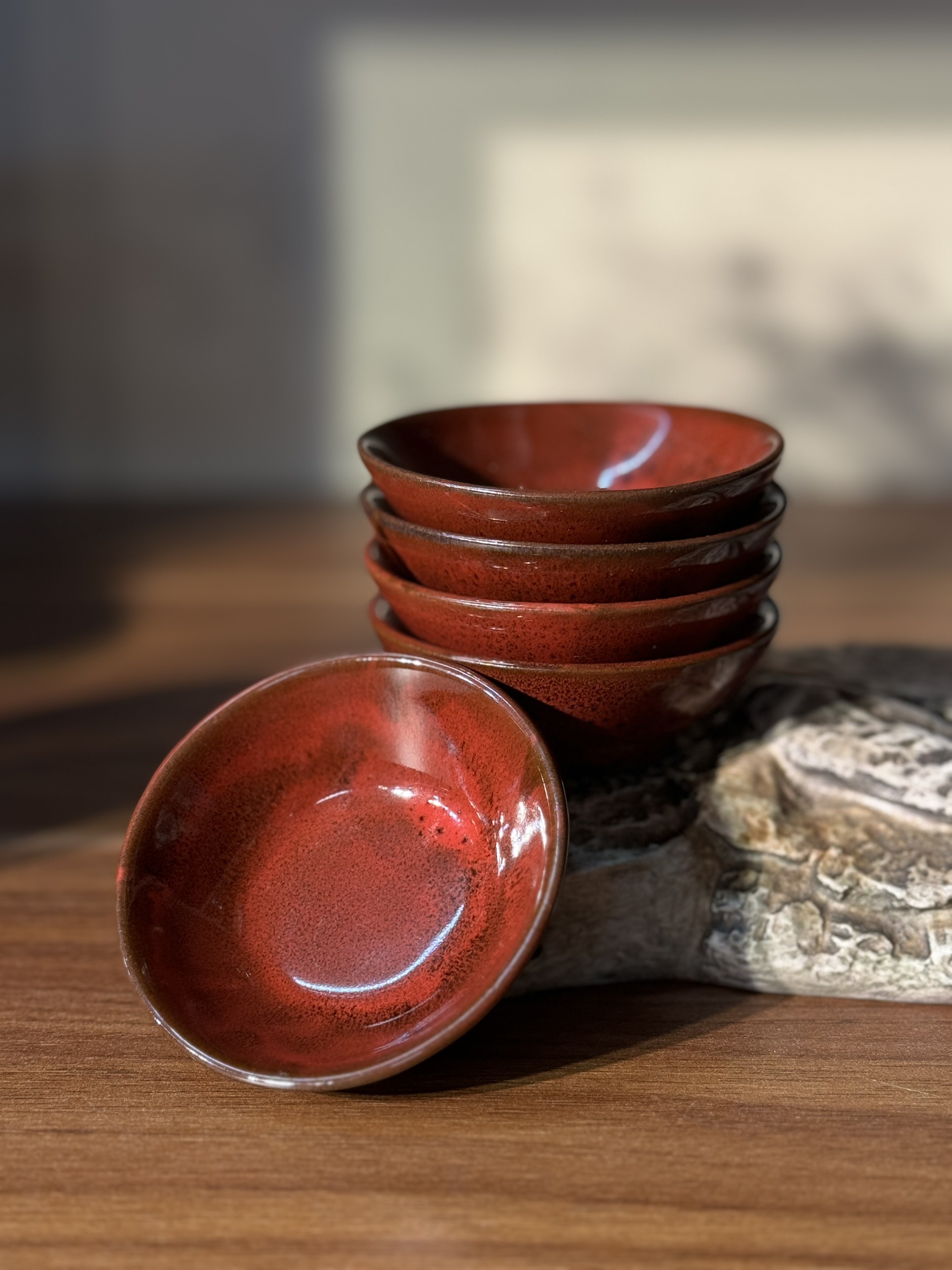 Chén rượu Mashiko thiên mục (set 5c)