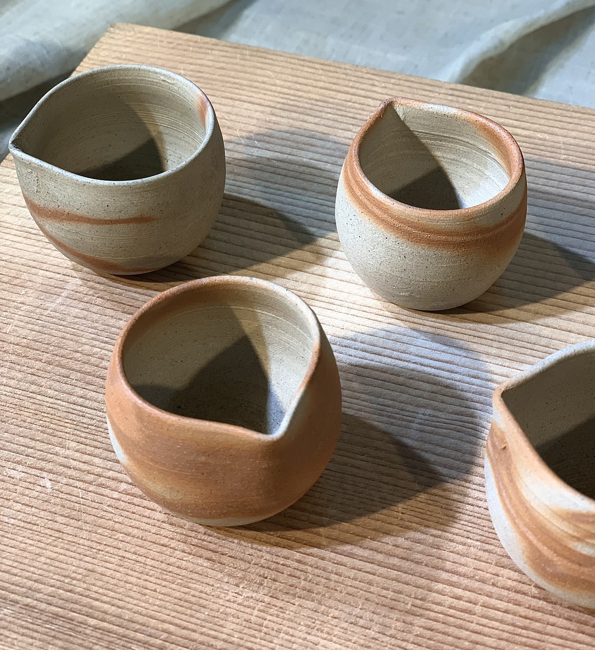 Chén trà bizen miệng rót