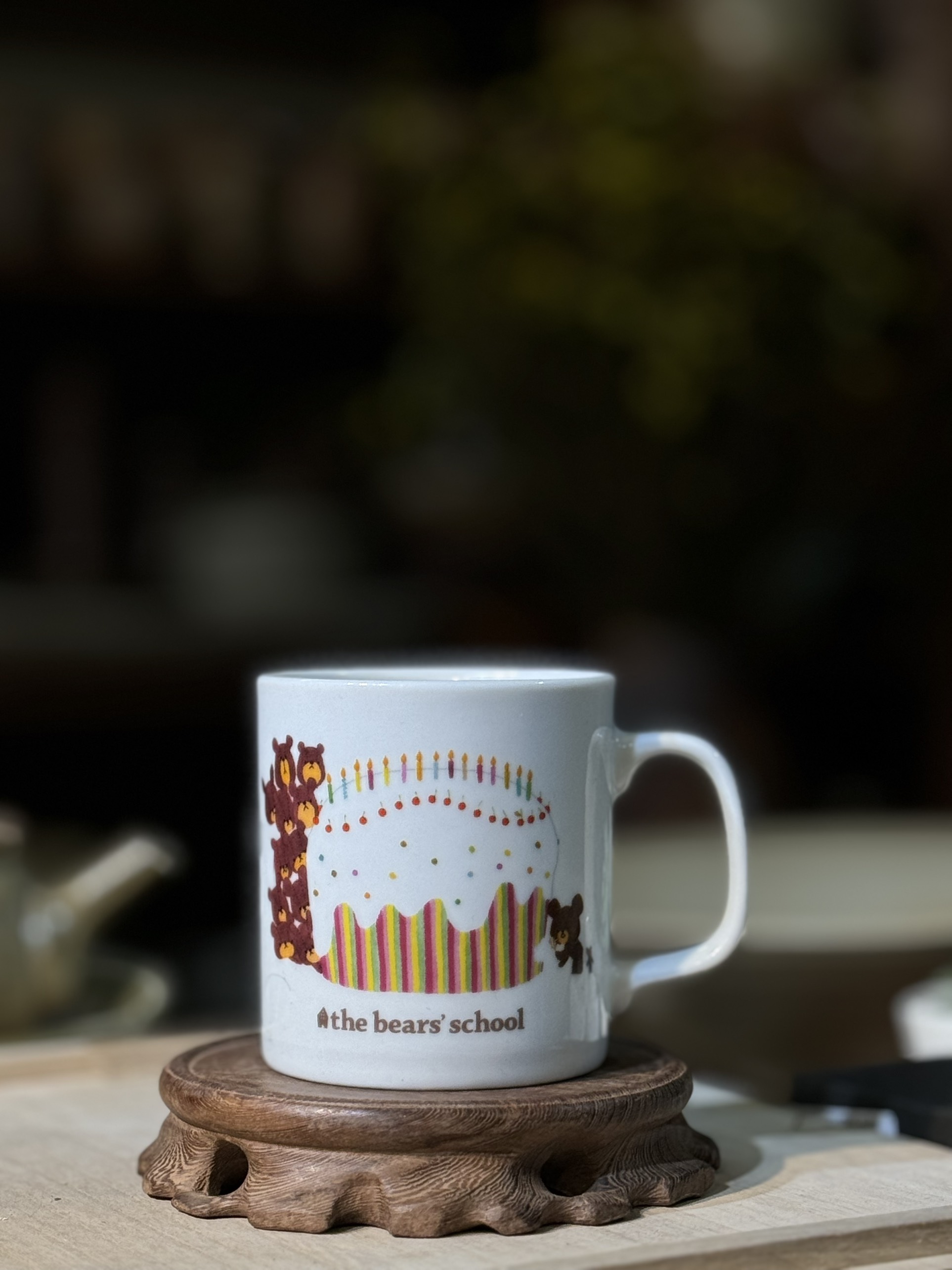 Cốc bé gấu tới trường