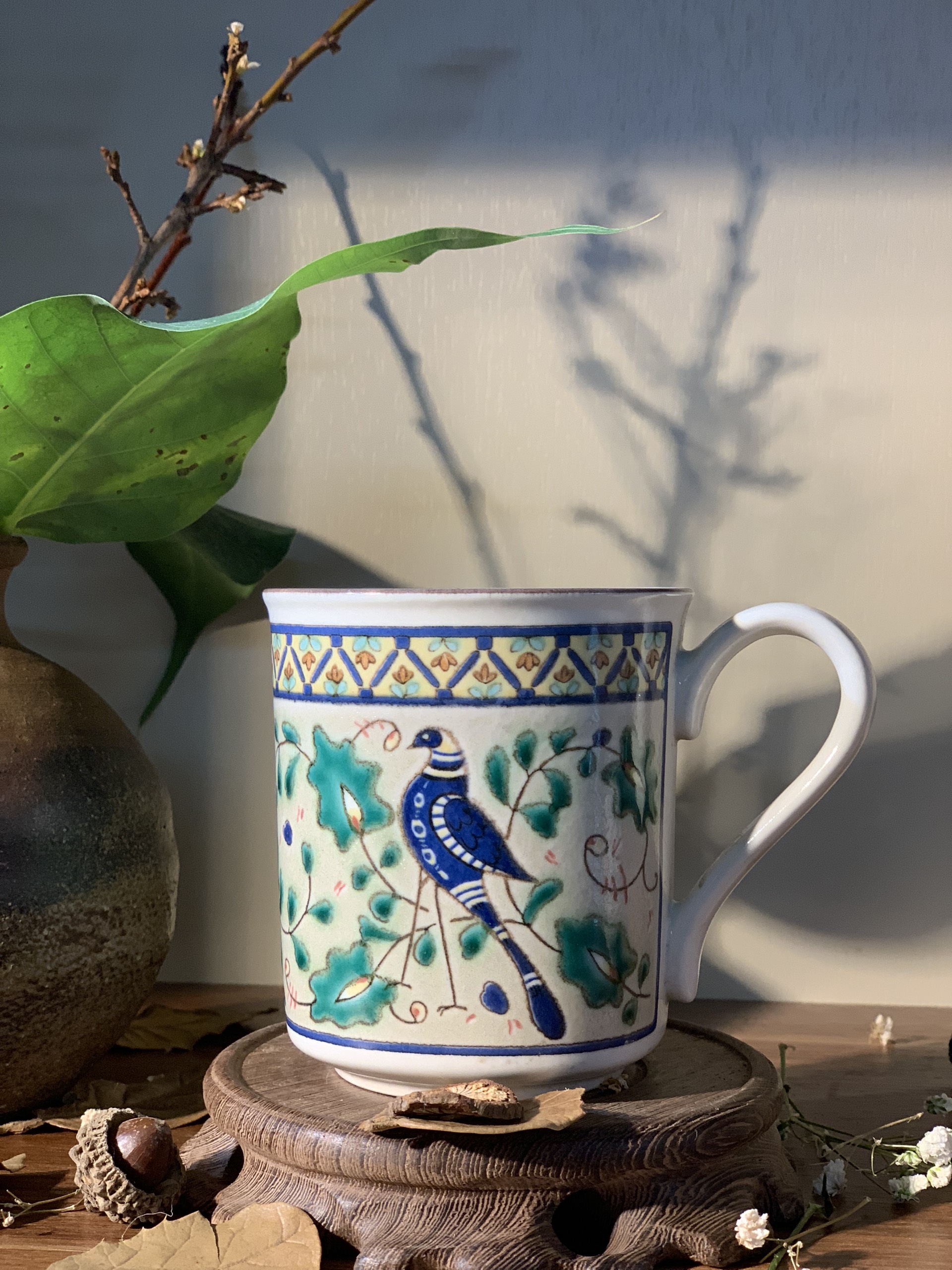 Cốc Mikasa họa tiết hoa điểu