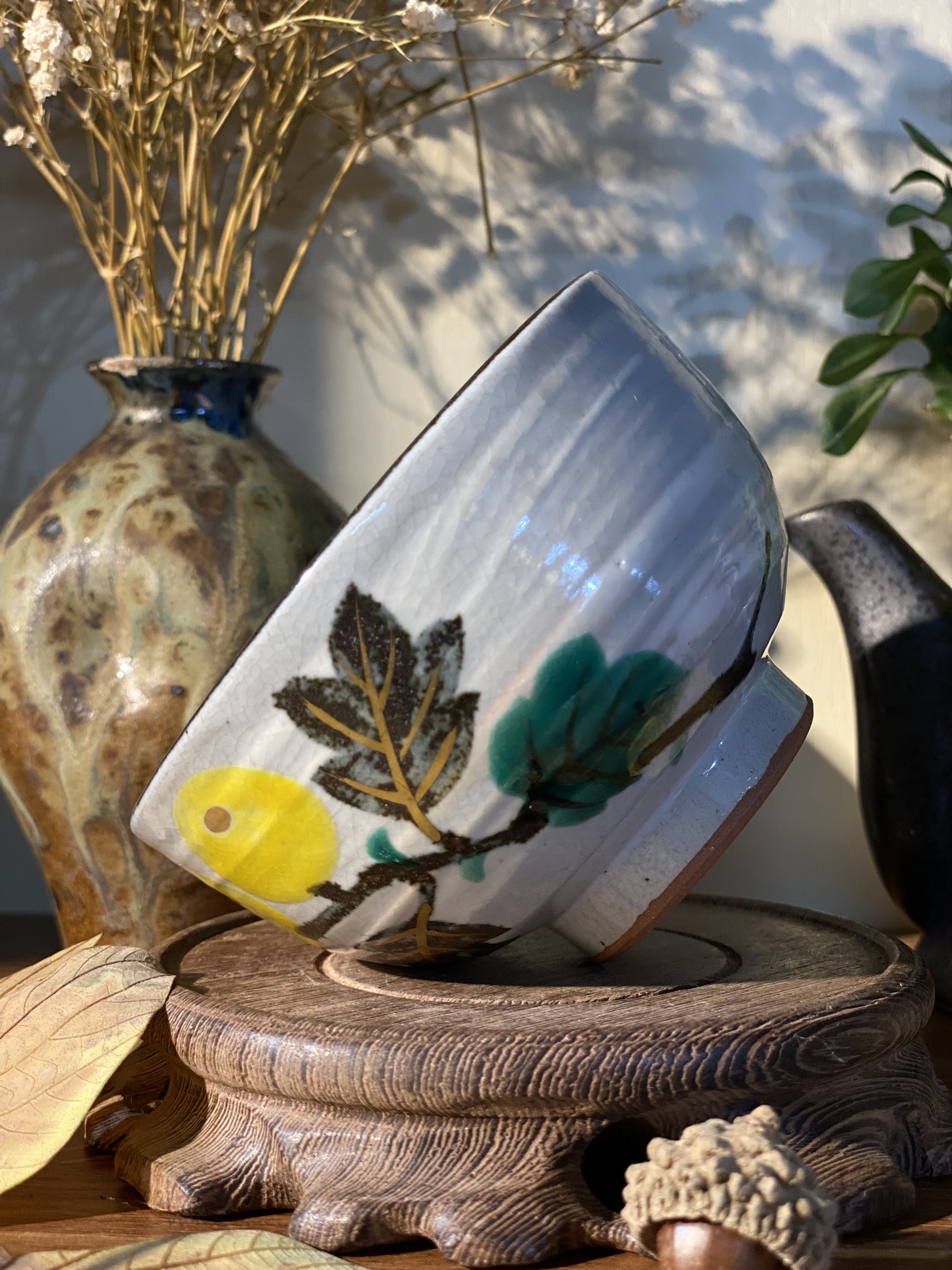 Cốc mộc men rạn