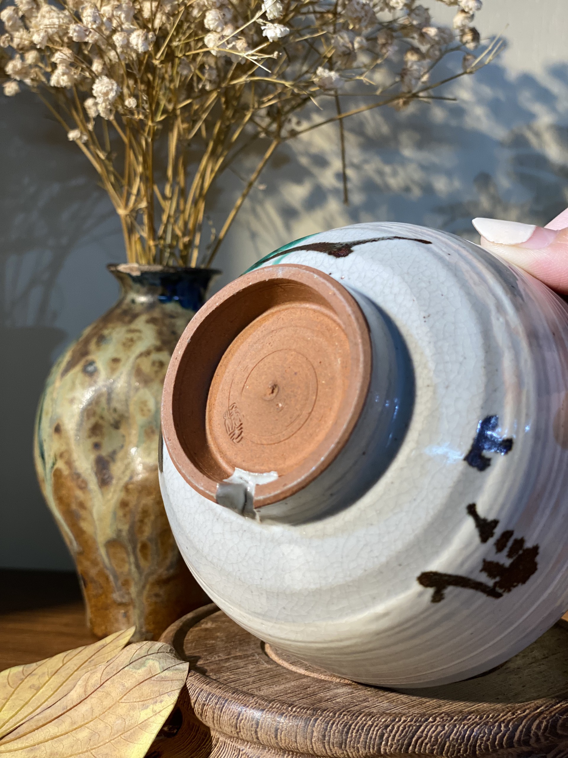 Cốc mộc men rạn