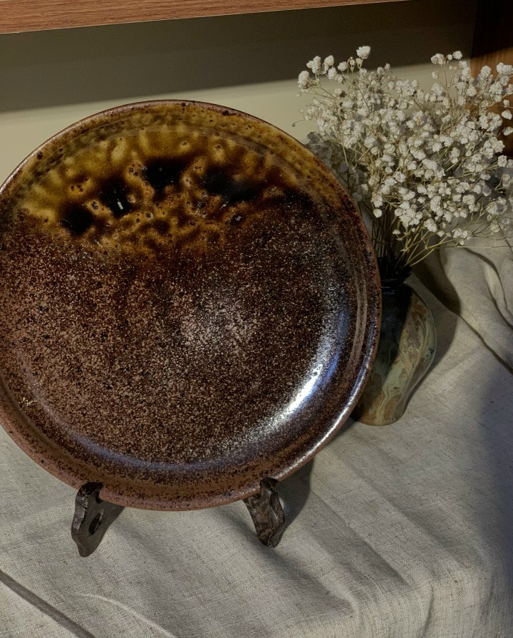 đĩa mộc socola chảy