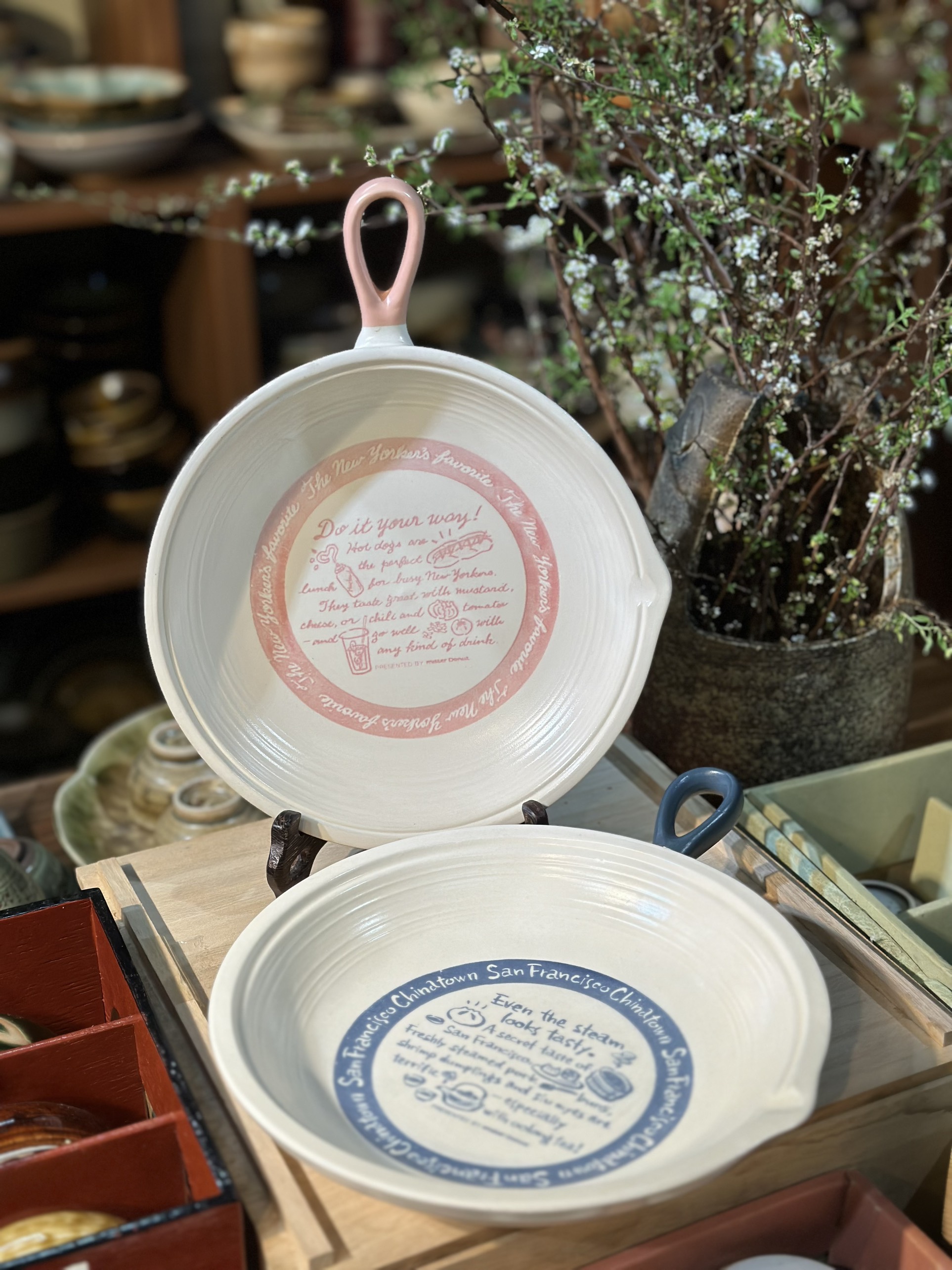 Đĩa vintage có tay cầm