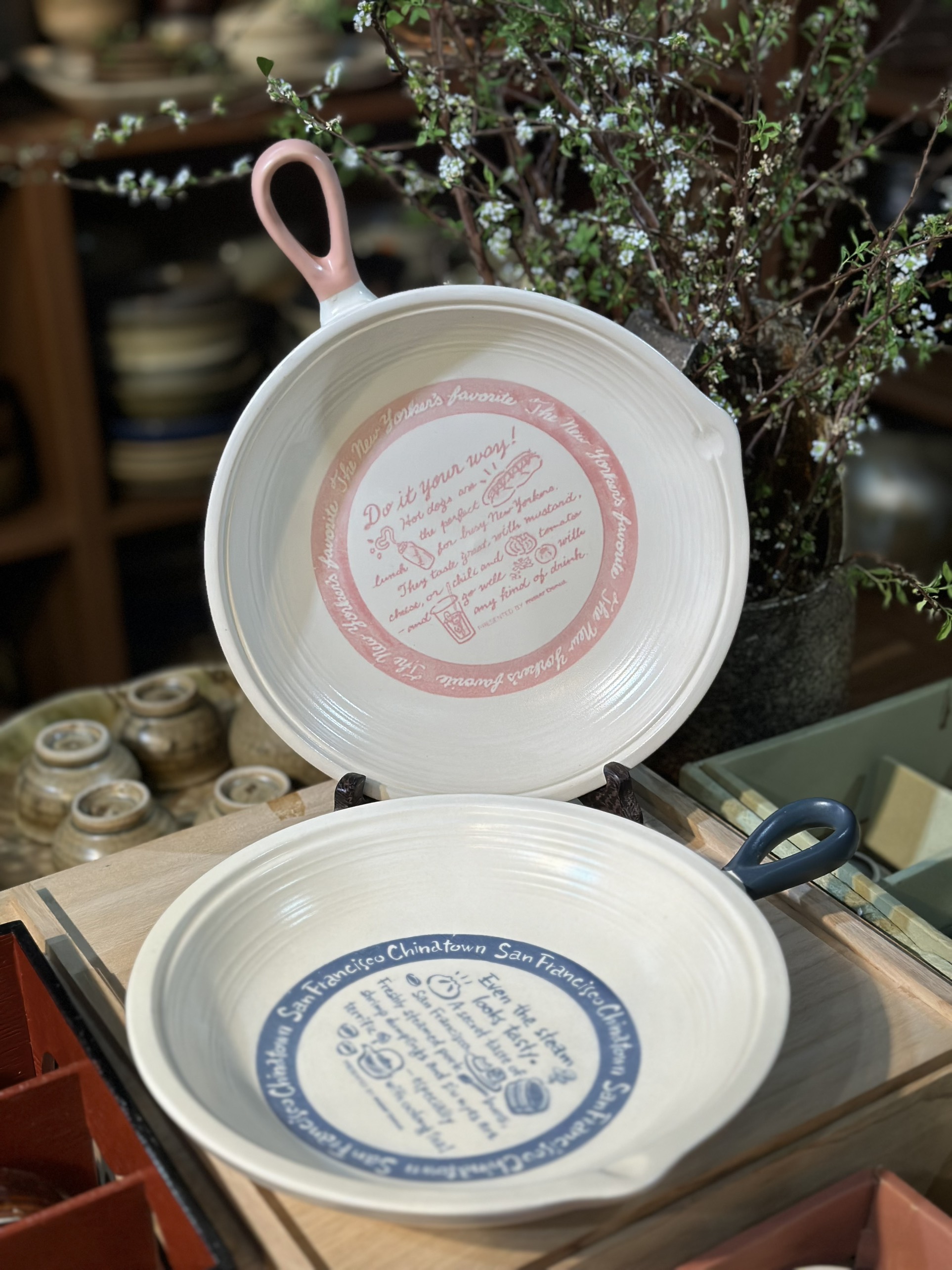 Đĩa vintage có tay cầm
