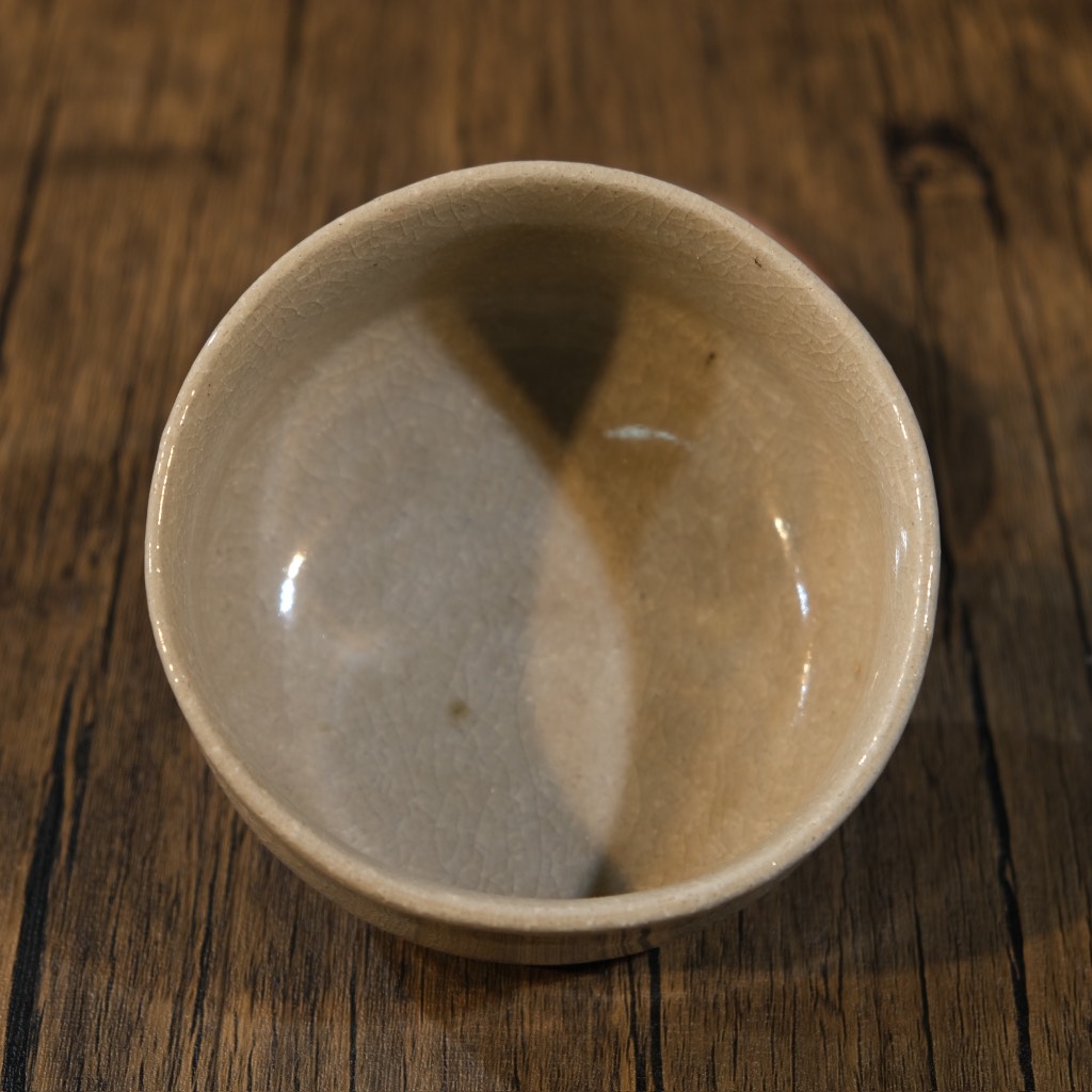 Chawan - Bát đánh matcha mộc tráng men xám sữa