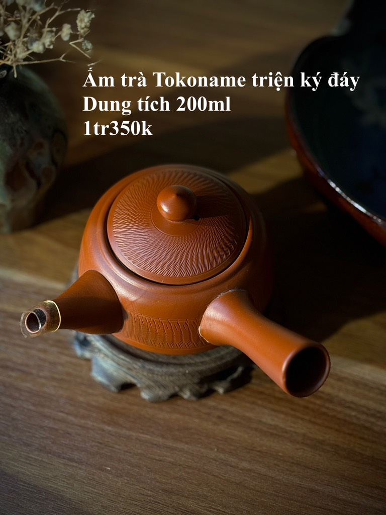 Ẩm trà Tokoname triện ký đáy