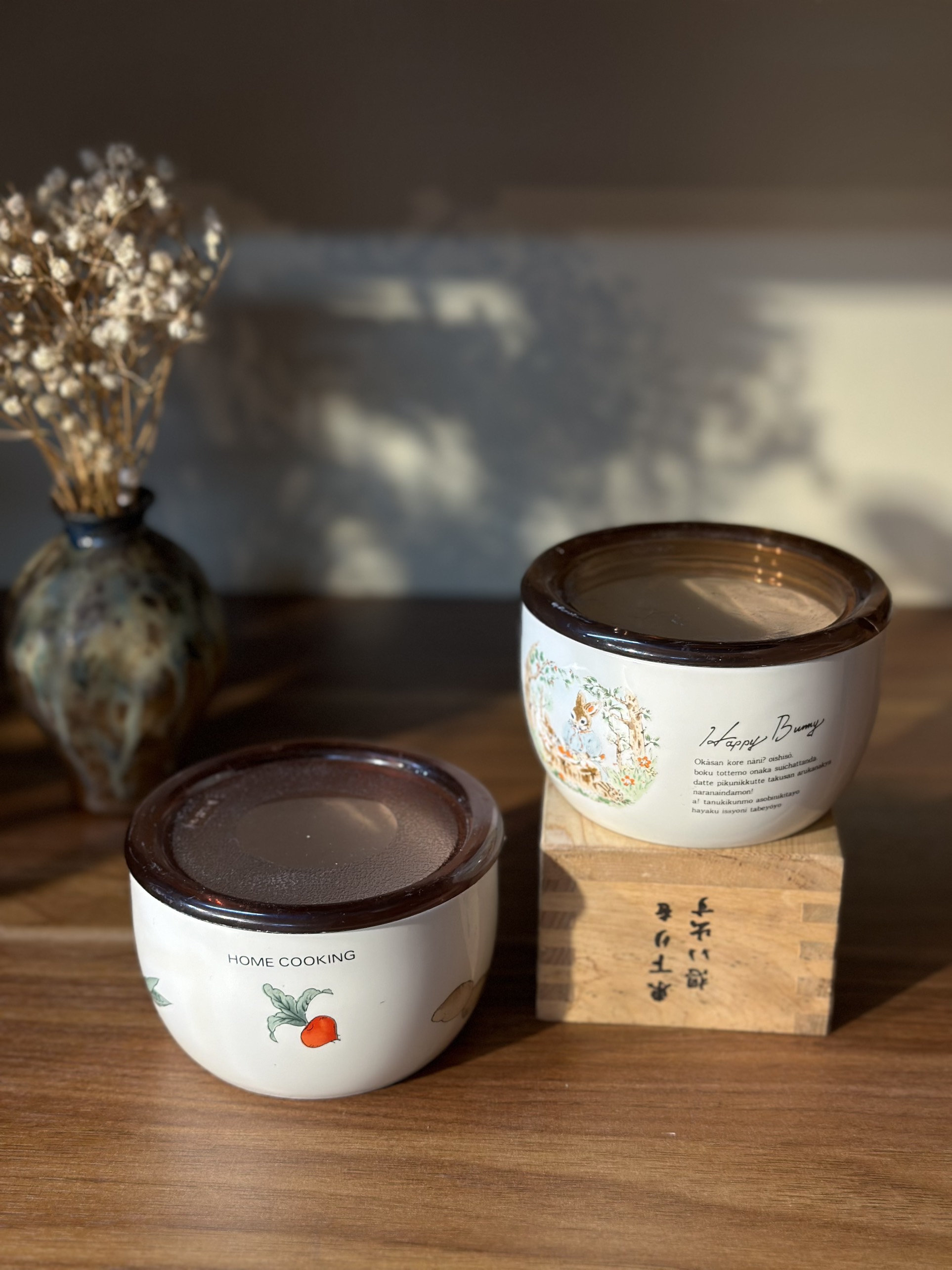 Hũ đựng Home Cooking hoạ tiết củ quả