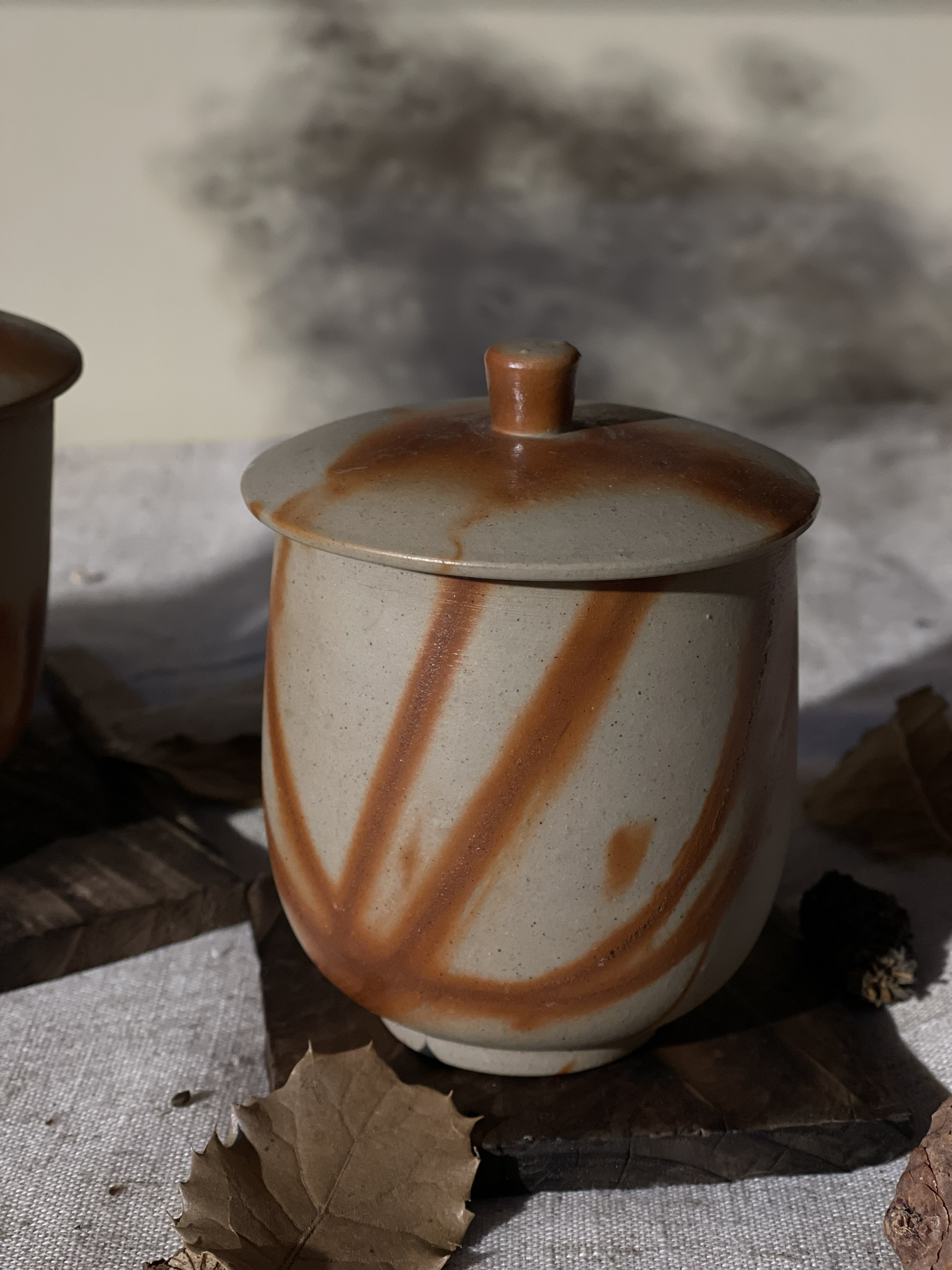 Ly trà Bizen Hidasuki có nắp