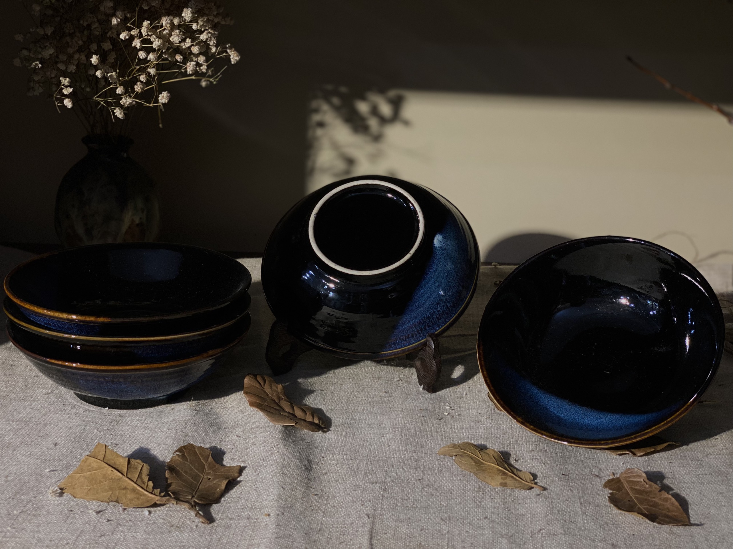 Set Bát ăn tráng men viền scl 5 cái