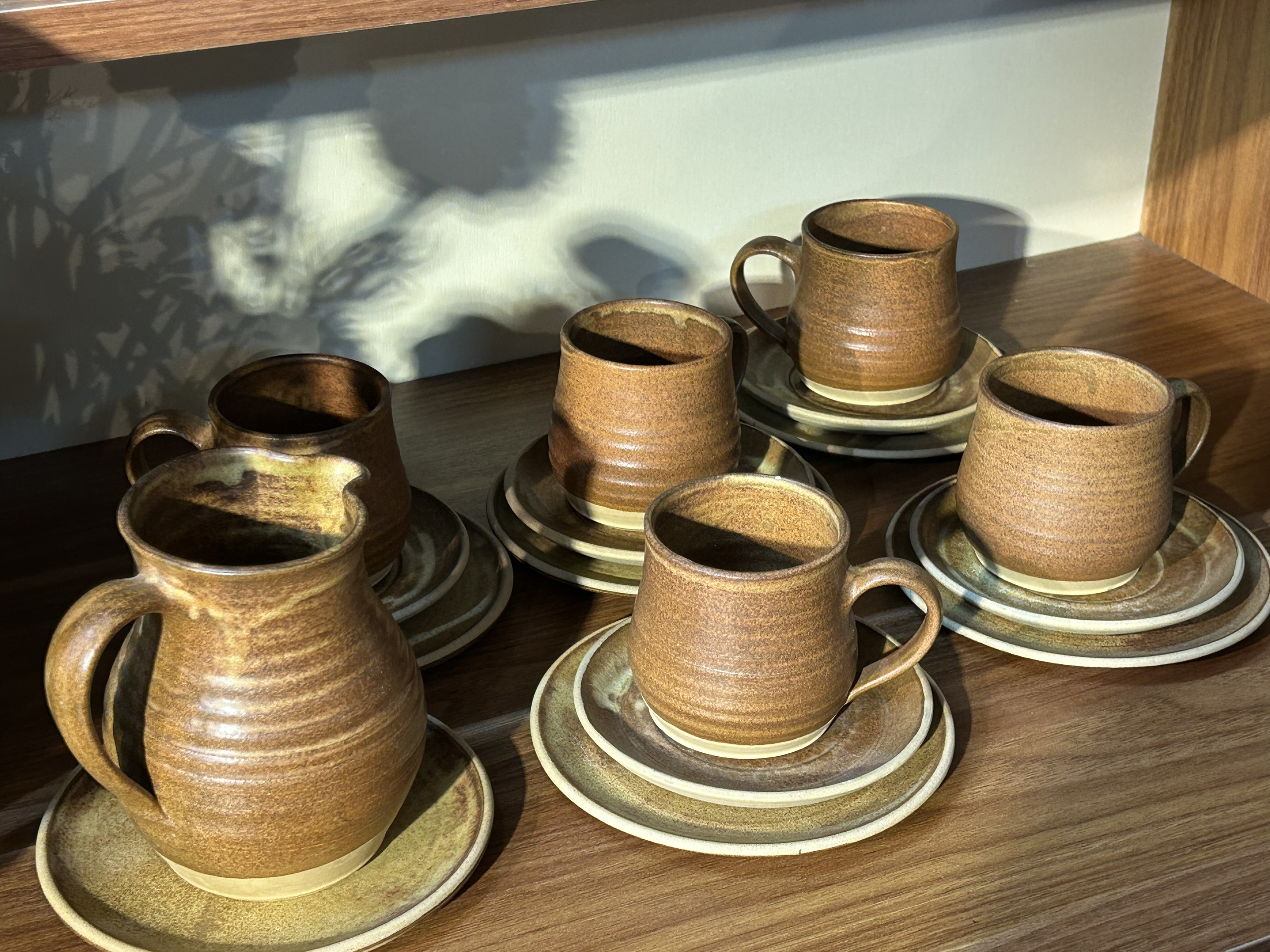 Set cốc mộc có bình rót