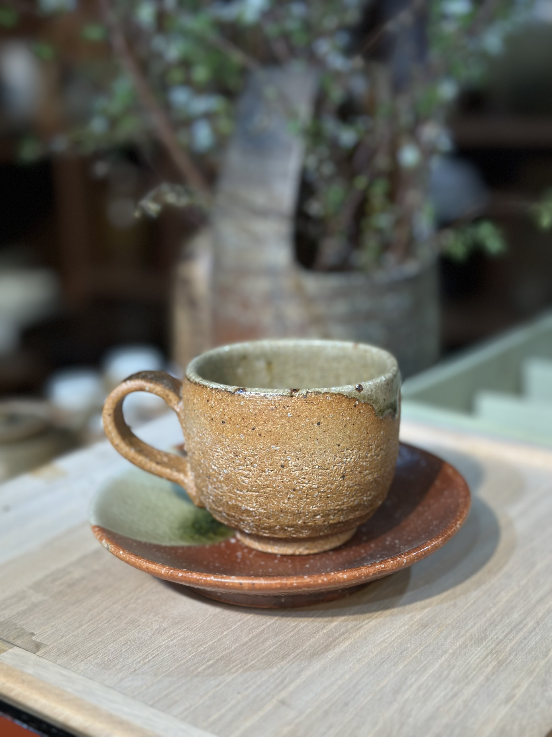 Set cốc mộc lòng tráng men