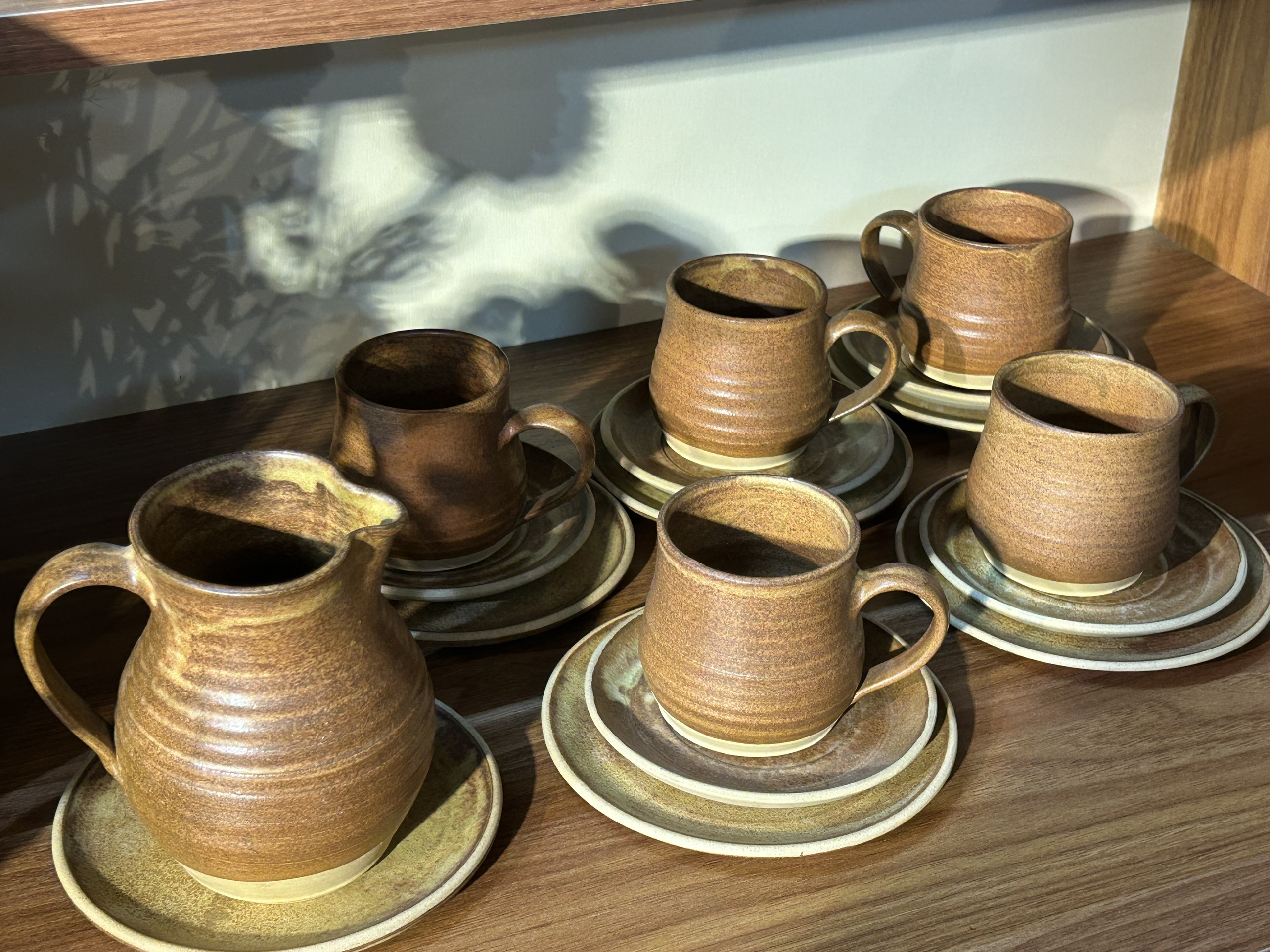 Set cốc mộc có bình rót