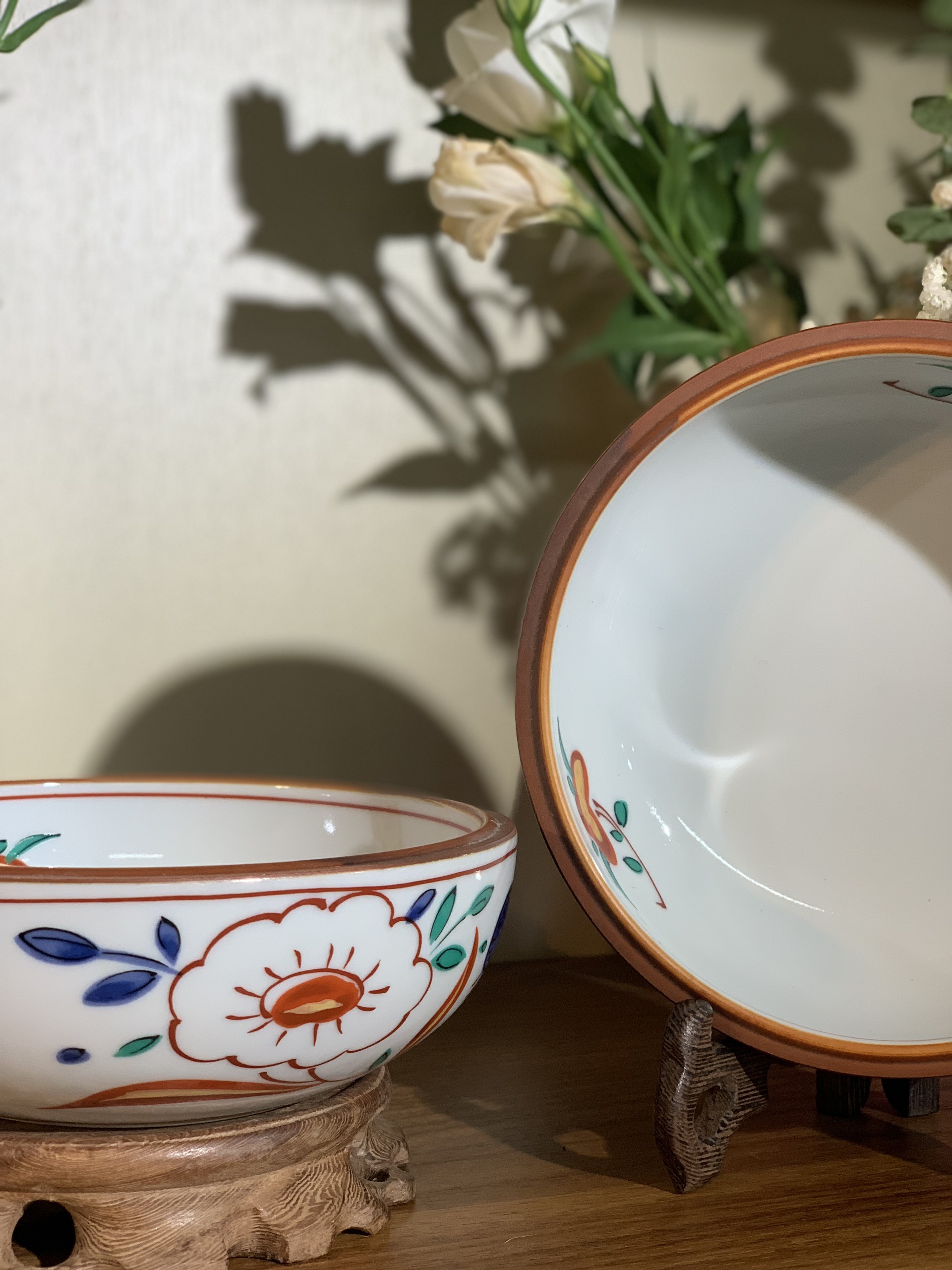 Tô nhỡ tam thái vẽ vàng cốt dày