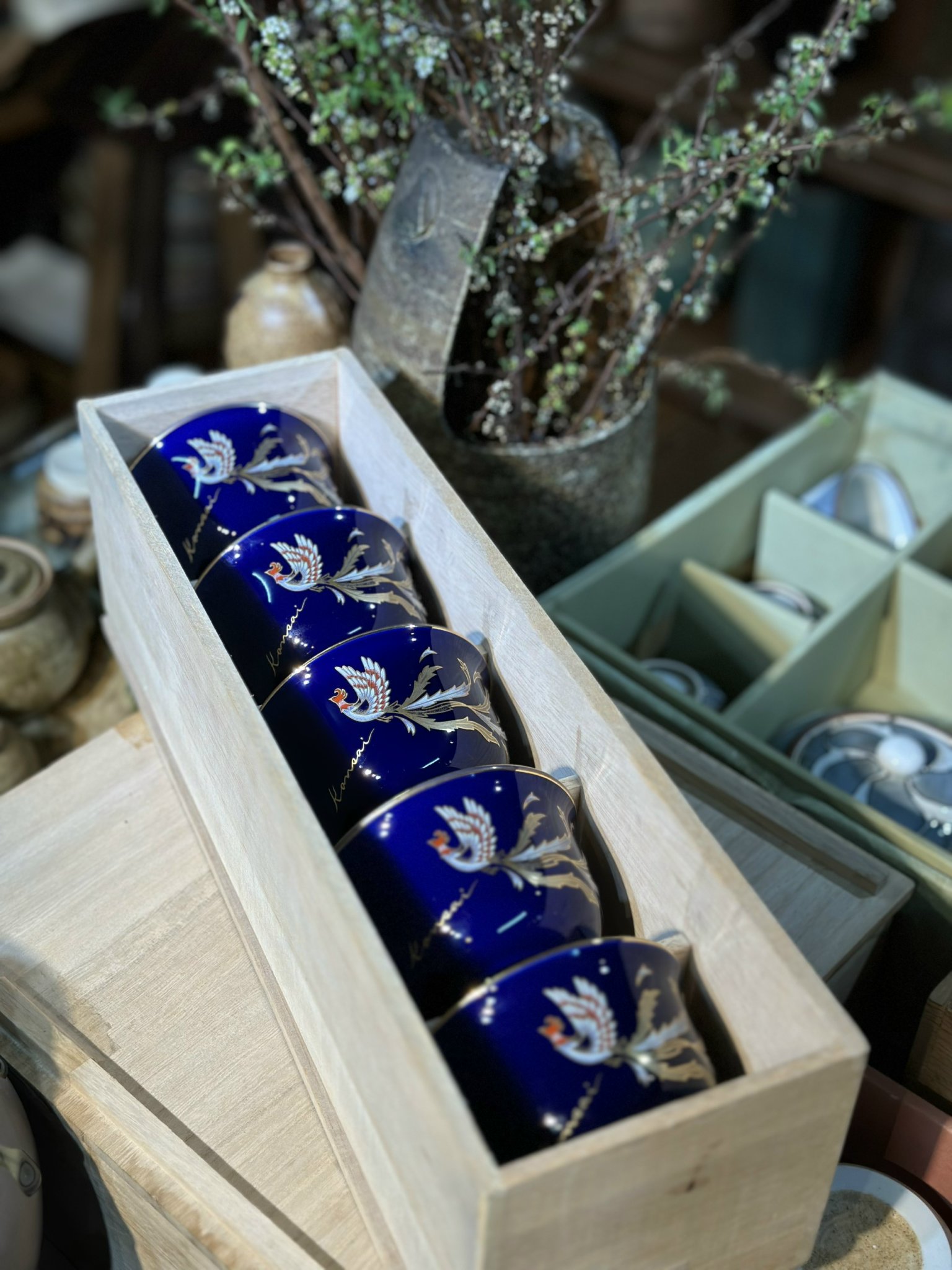 Set chén trà Kansai phượng hoàng