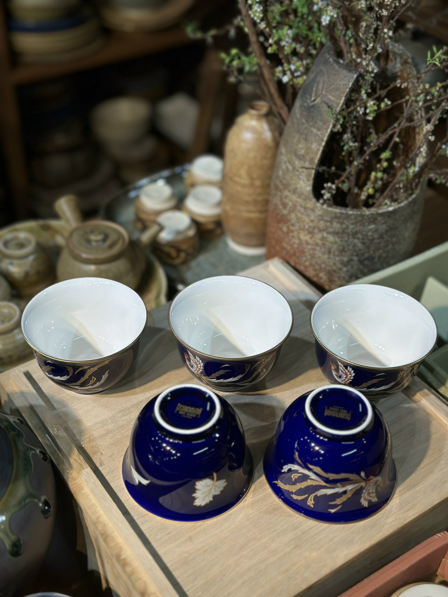 Set chén trà Kansai phượng hoàng