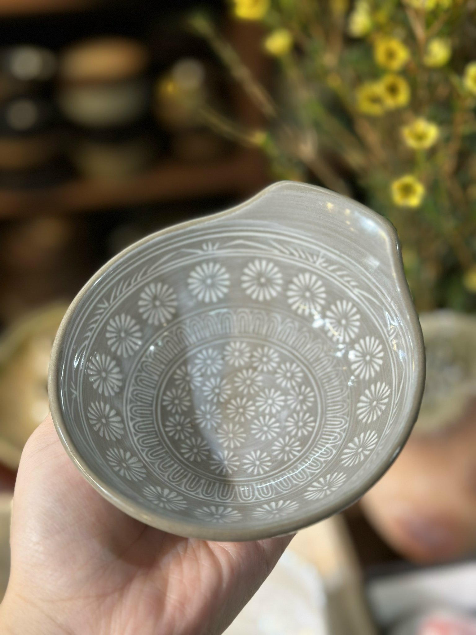 Bát ăn lẩu lòng vẽ hoa L
