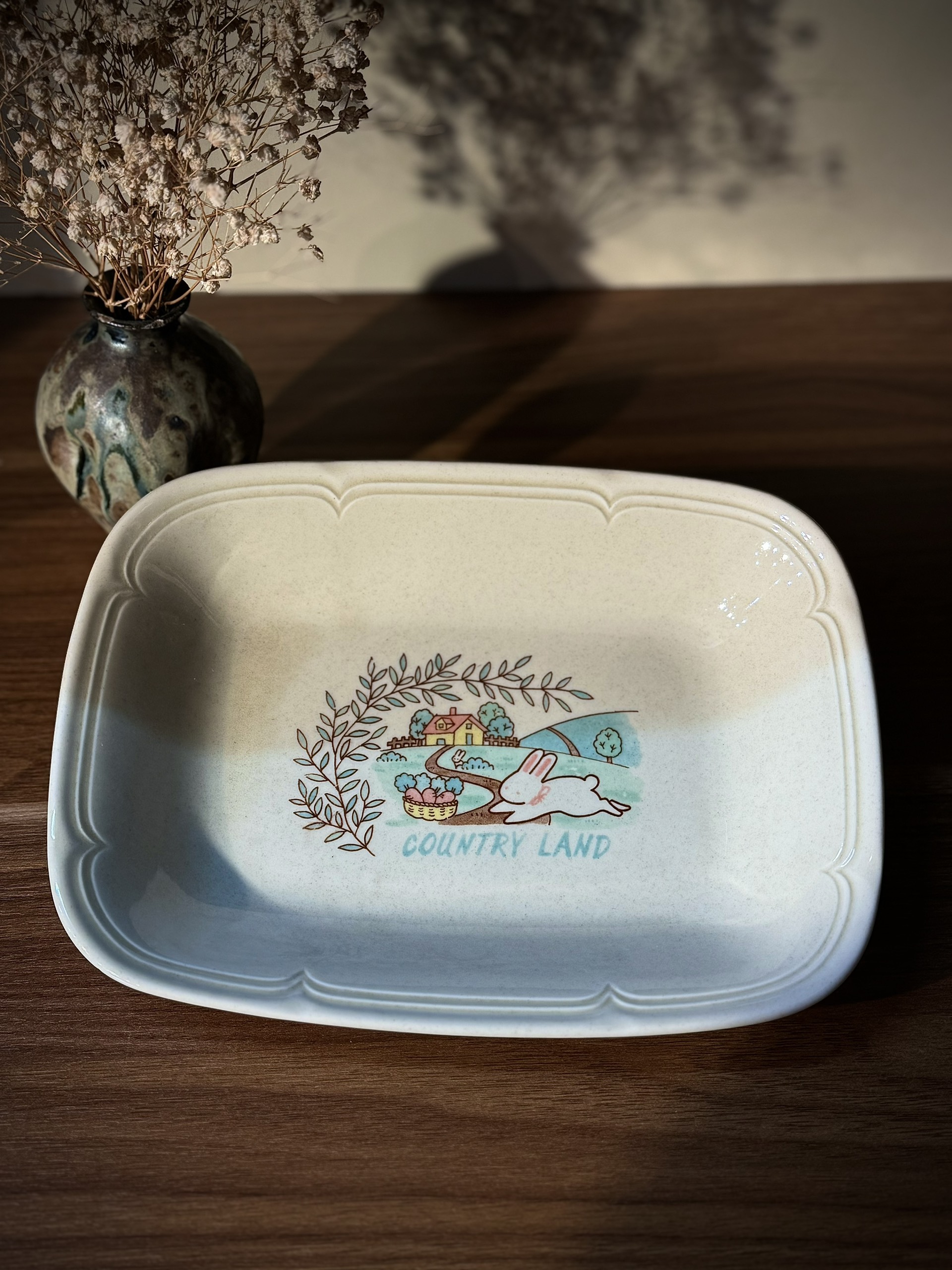 Đĩa chữ nhật sâu lòng Country Land