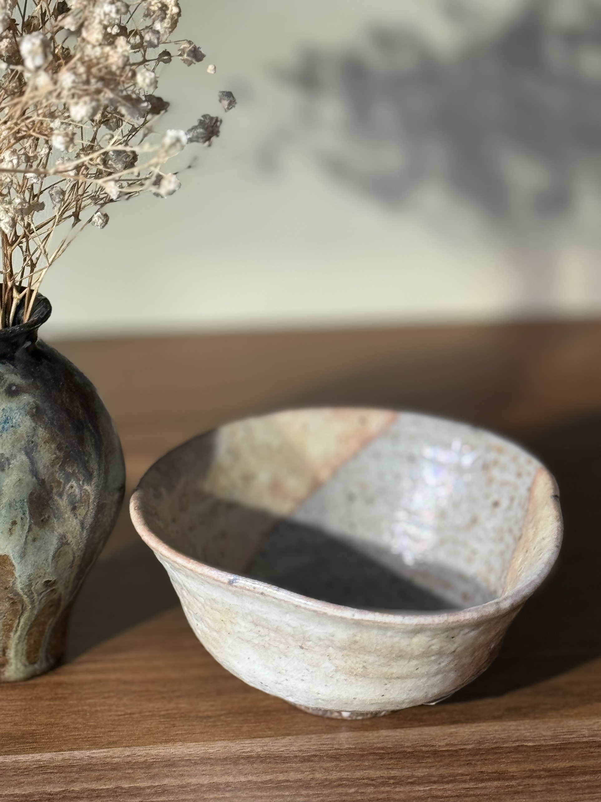 Bát mộc vêt men xám