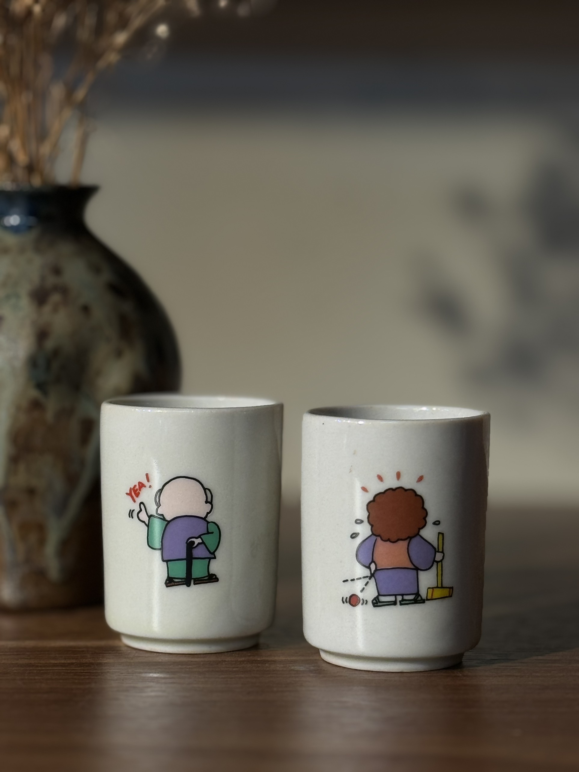 Set cốc trà ông bà Nhật Bản