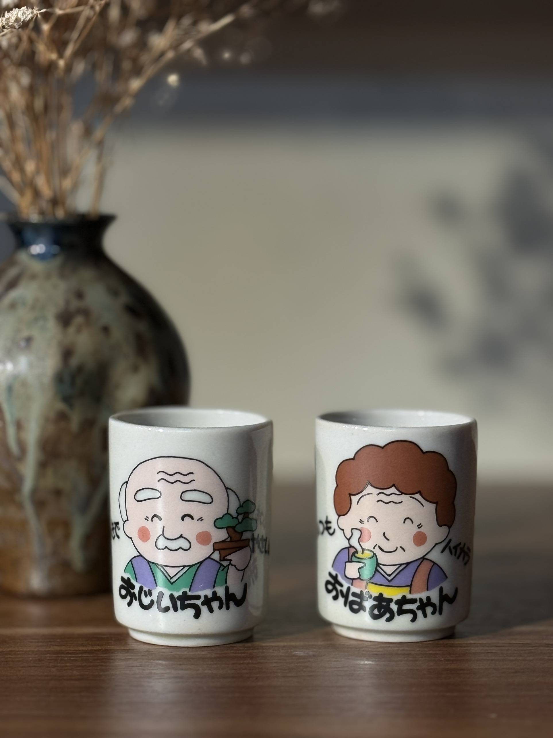 Set cốc trà ông bà Nhật Bản