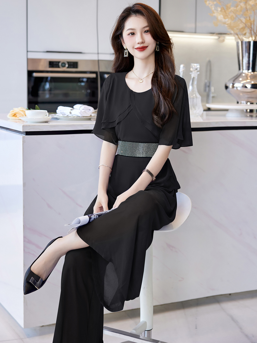 OD575: set bộ nữ voan cao cấp quần ống rộng